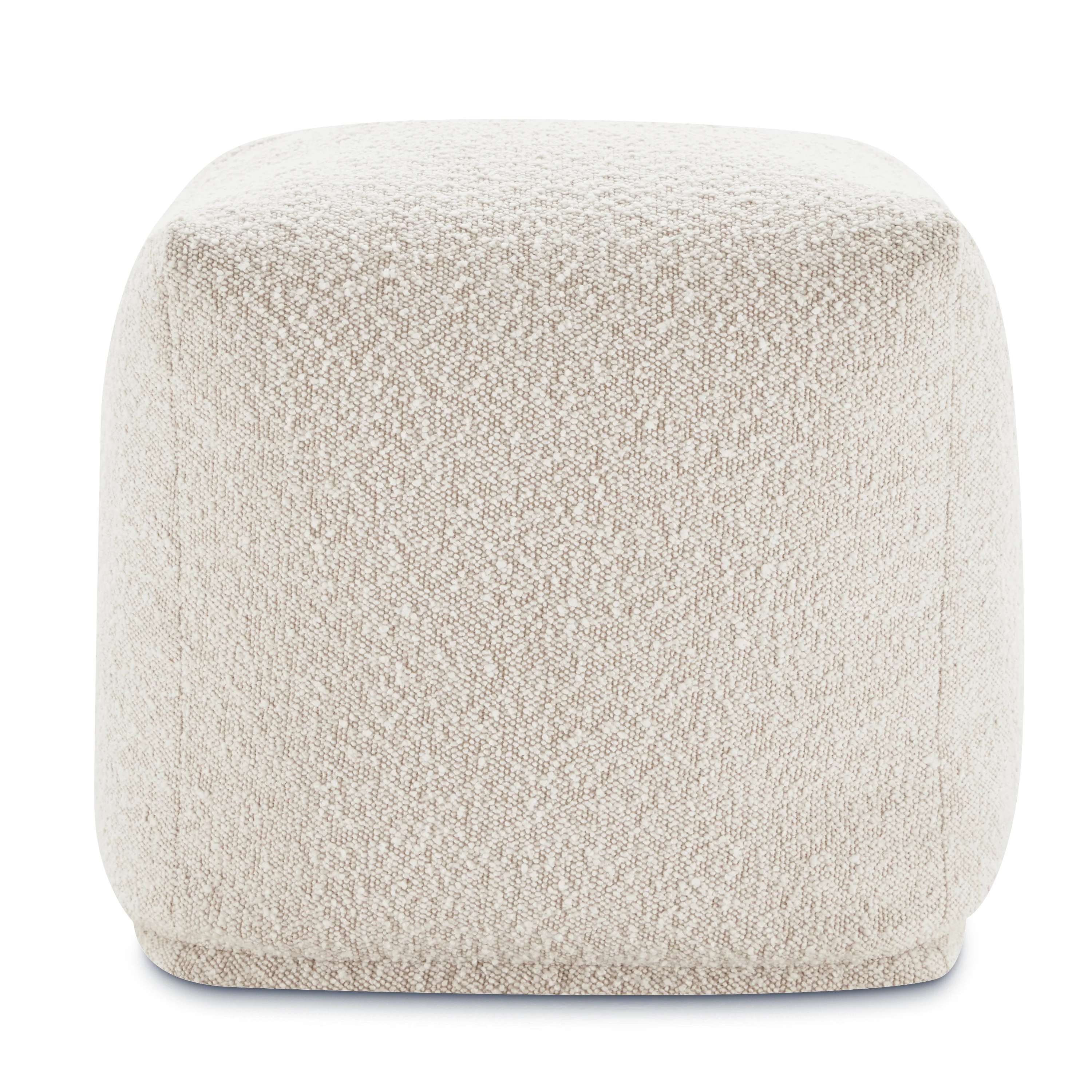 Metz Pouf | Froth White Boucle - Image 3