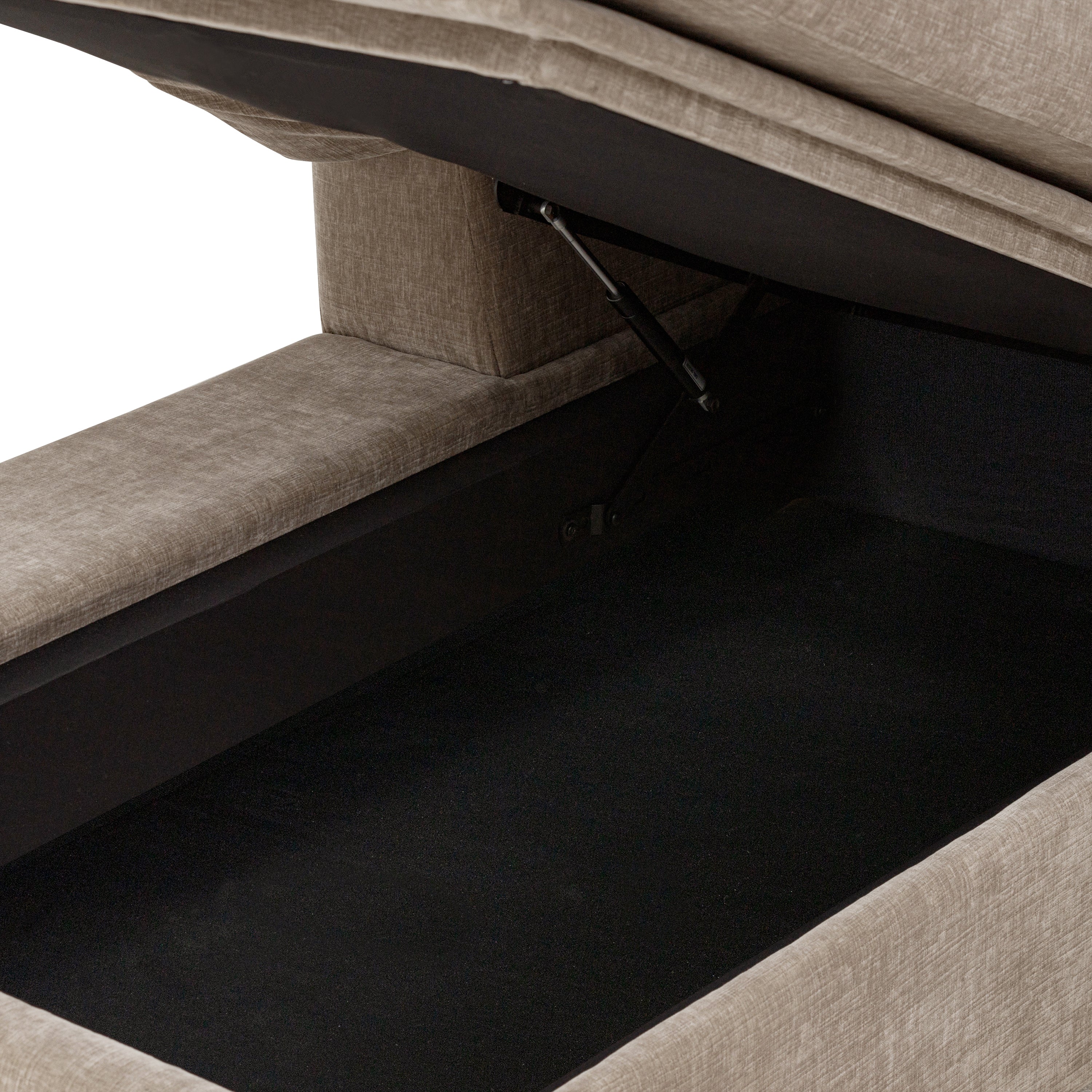 Milo Left-Facing Sectional with Storage | Taupe Brown - Image 14