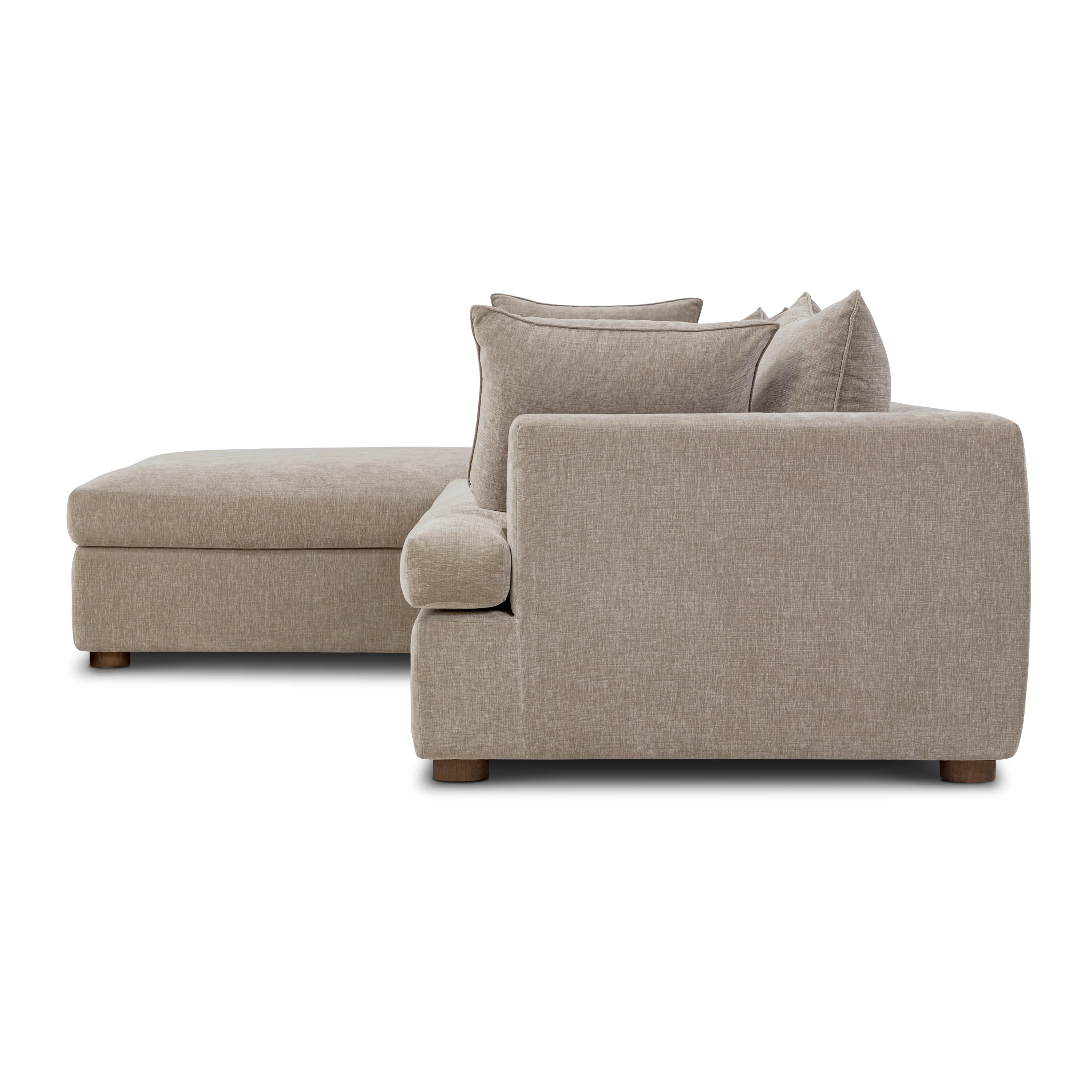 Milo Left-Facing Sectional with Storage | Taupe Brown - Image 8