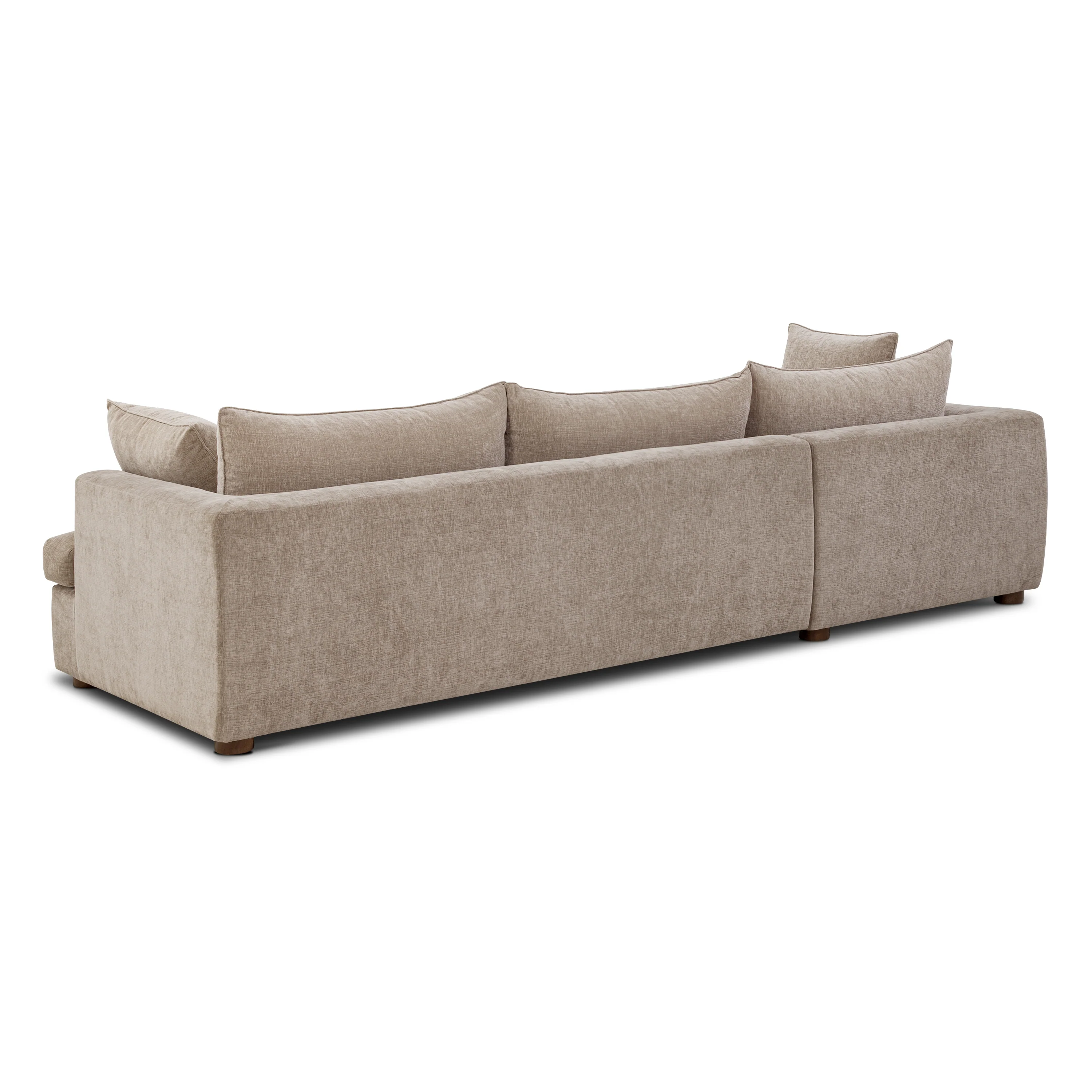 Milo Left-Facing Sectional with Storage | Taupe Brown - Image 9