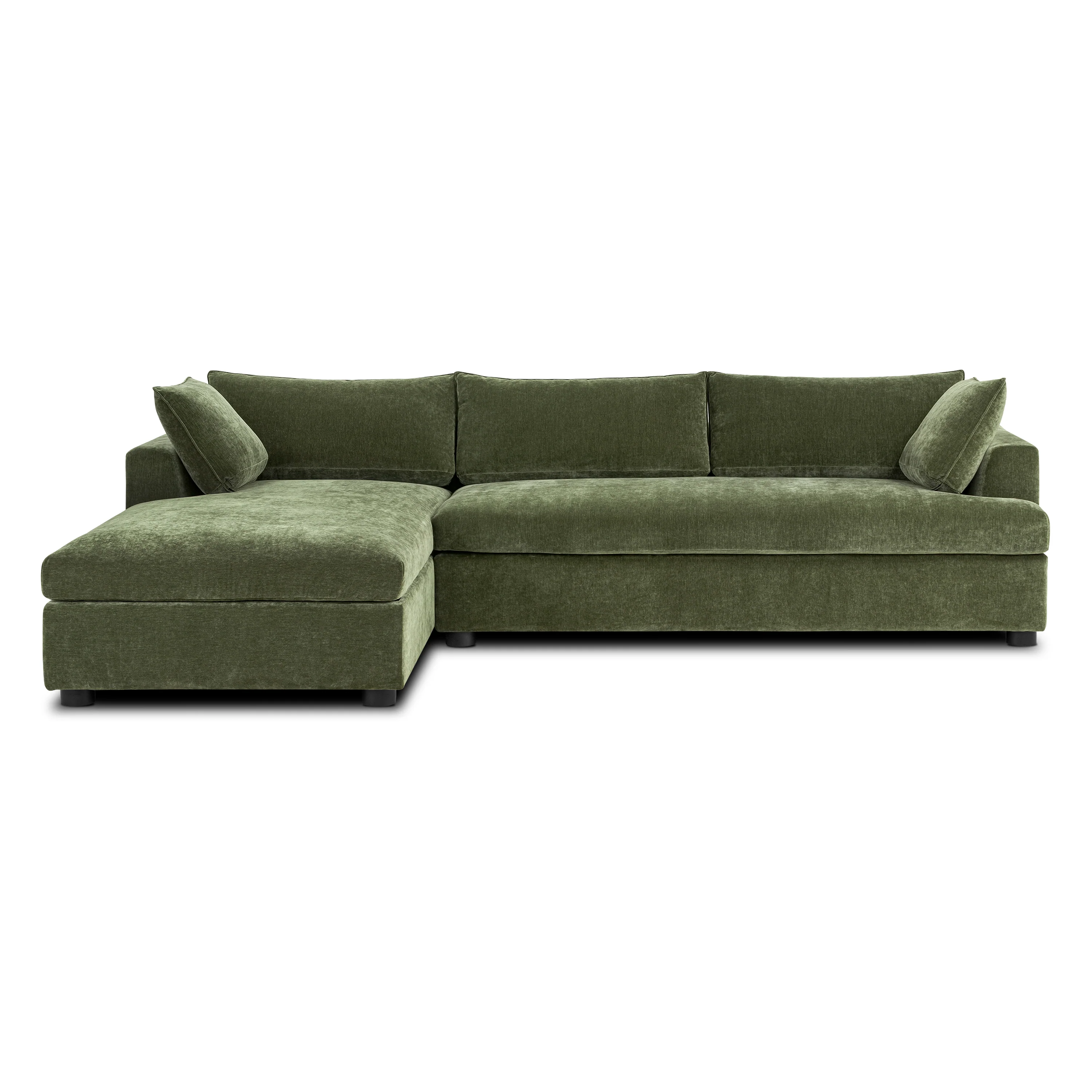 Milo Left-Facing Sleeper Sectional | Sagano Green - Image 6