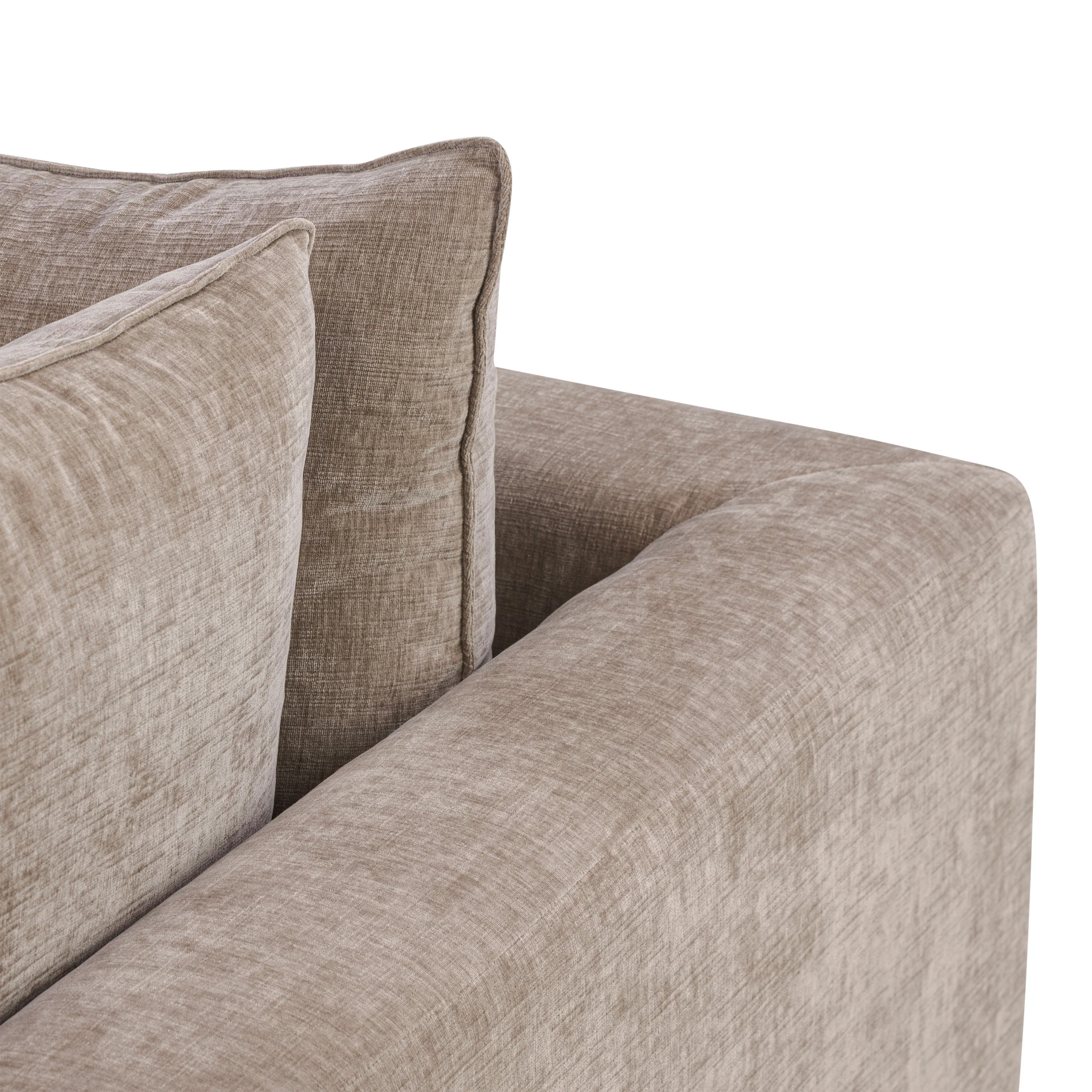 Milo Left-Facing Sleeper Sectional | Taupe Brown - Image 10