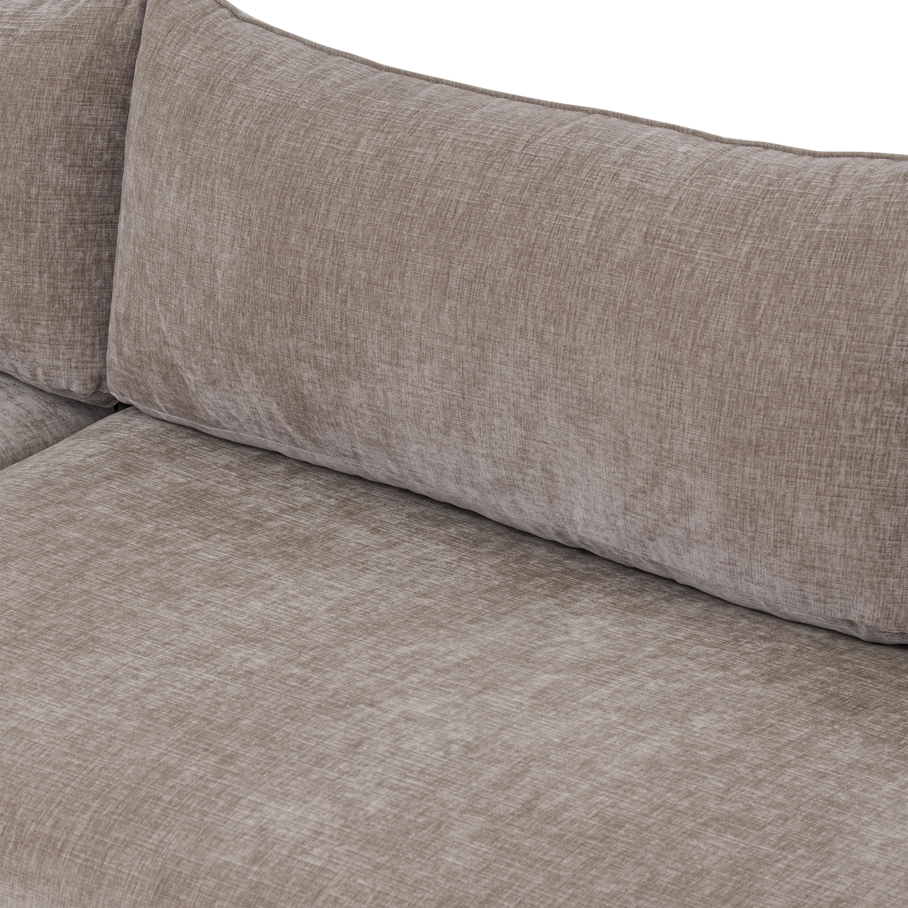 Milo Left-Facing Sleeper Sectional | Taupe Brown - Image 12