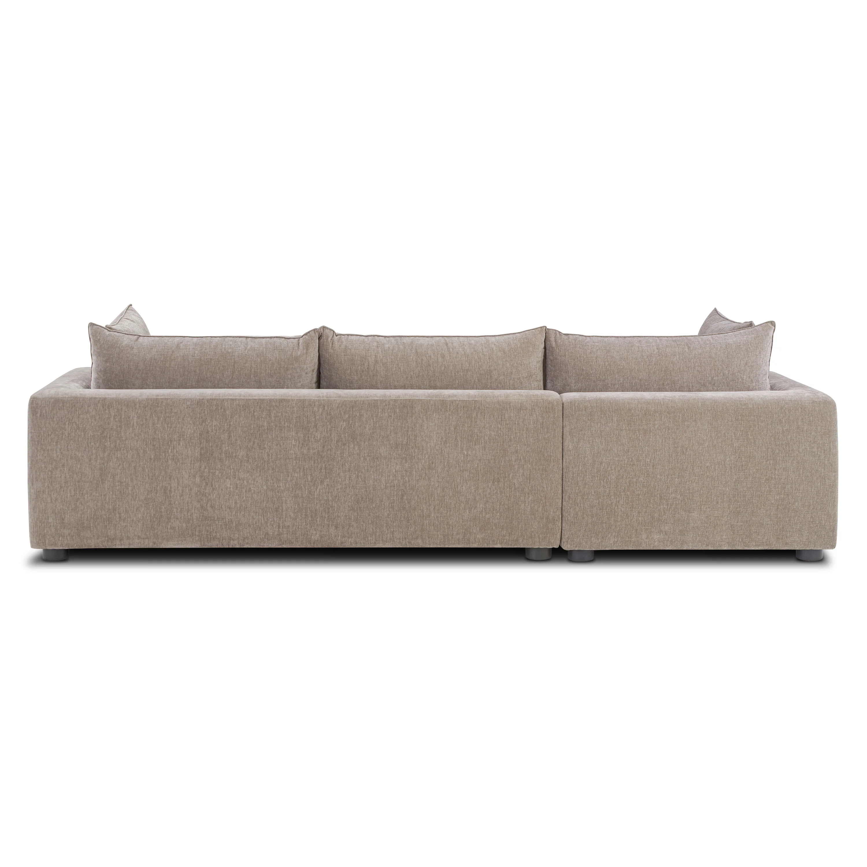 Milo Left-Facing Sleeper Sectional | Taupe Brown - Image 8