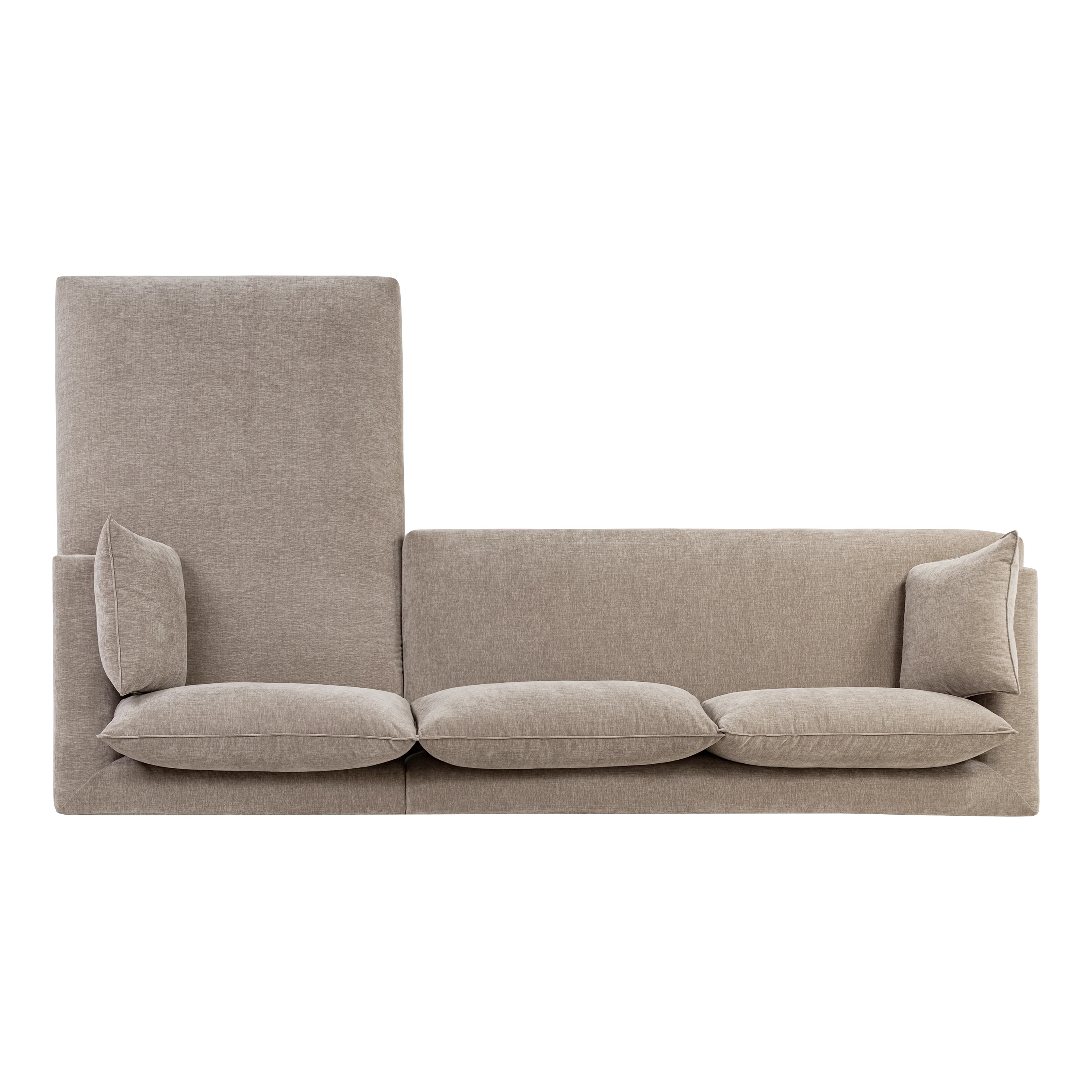 Milo Right-Facing Sectional with Storage | Taupe Brown - Image 11