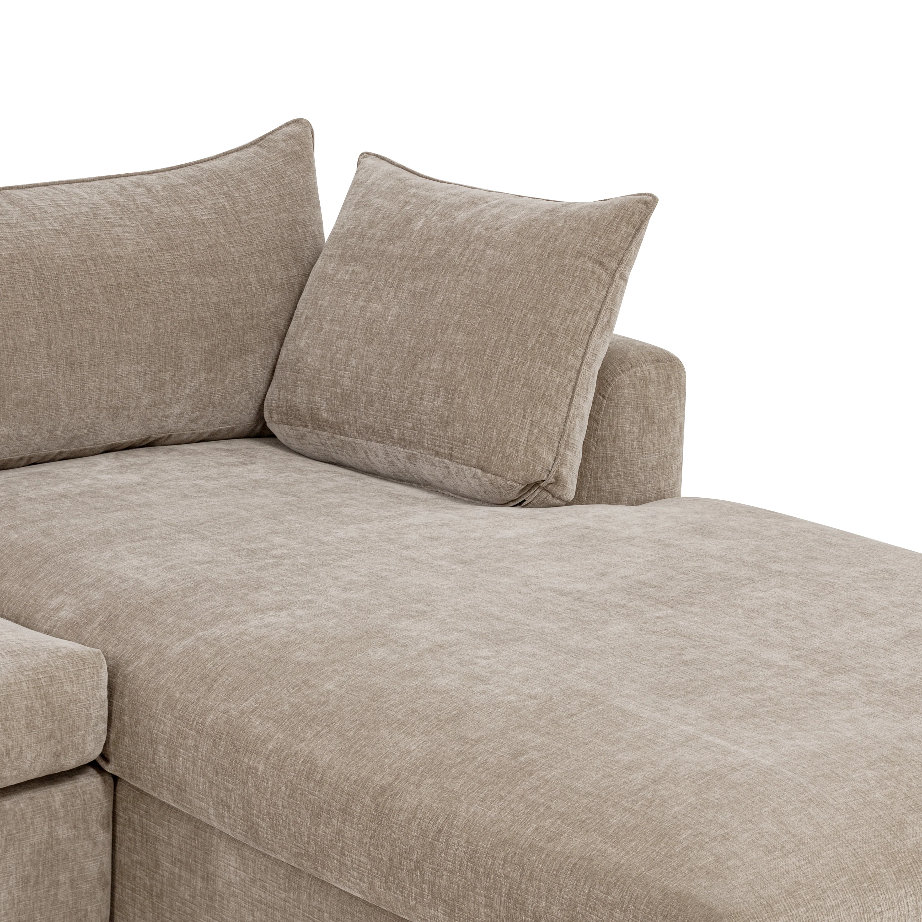 Milo Right-Facing Sectional with Storage | Taupe Brown - Image 12