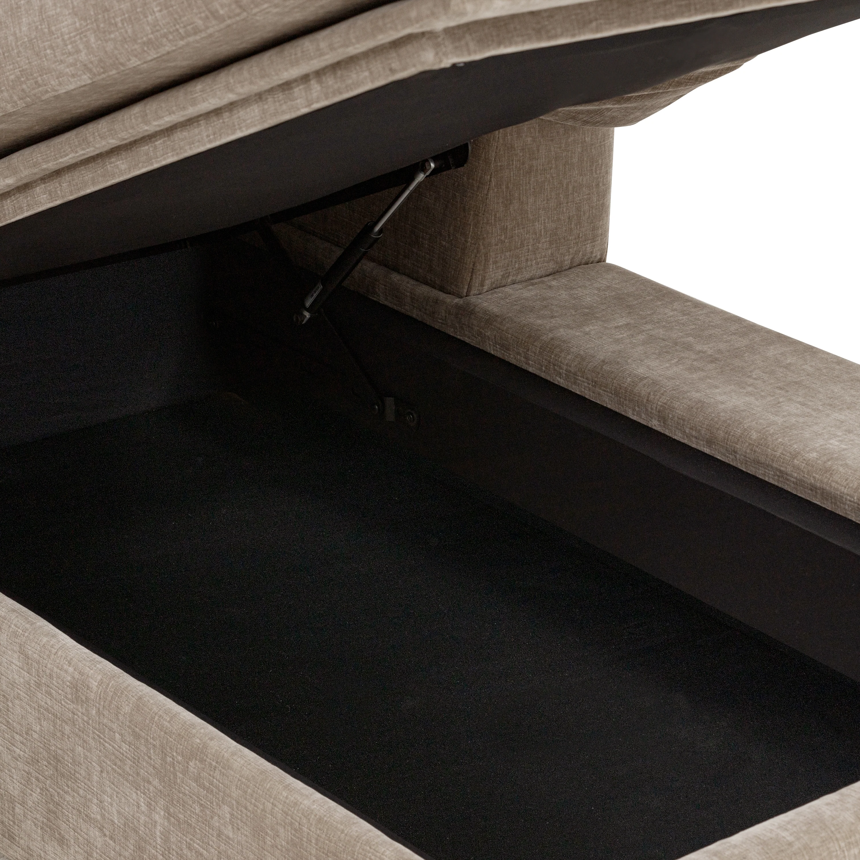 Milo Right-Facing Sectional with Storage | Taupe Brown - Image 14