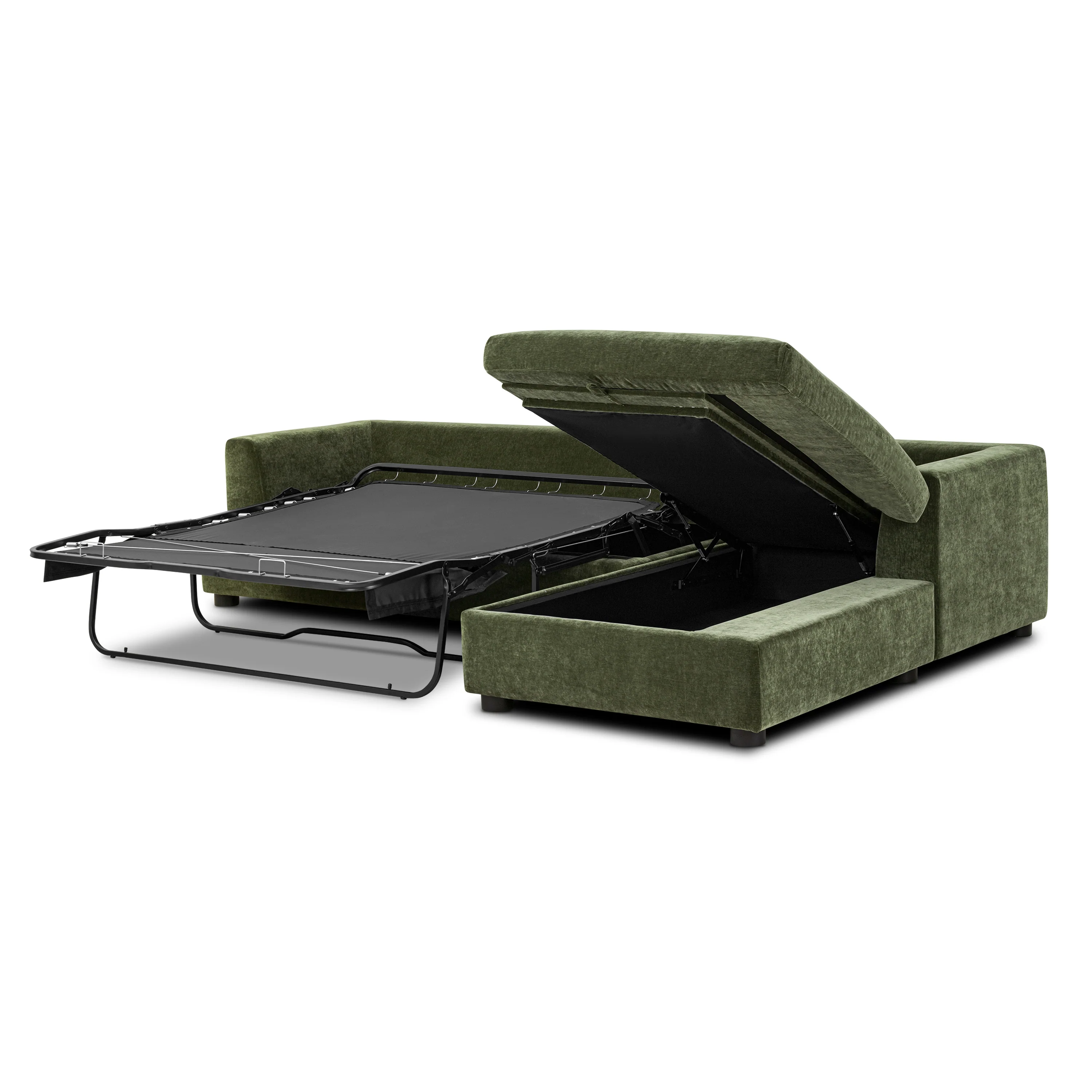 Milo Right-Facing Sleeper Sectional | Sagano Green - Image 7
