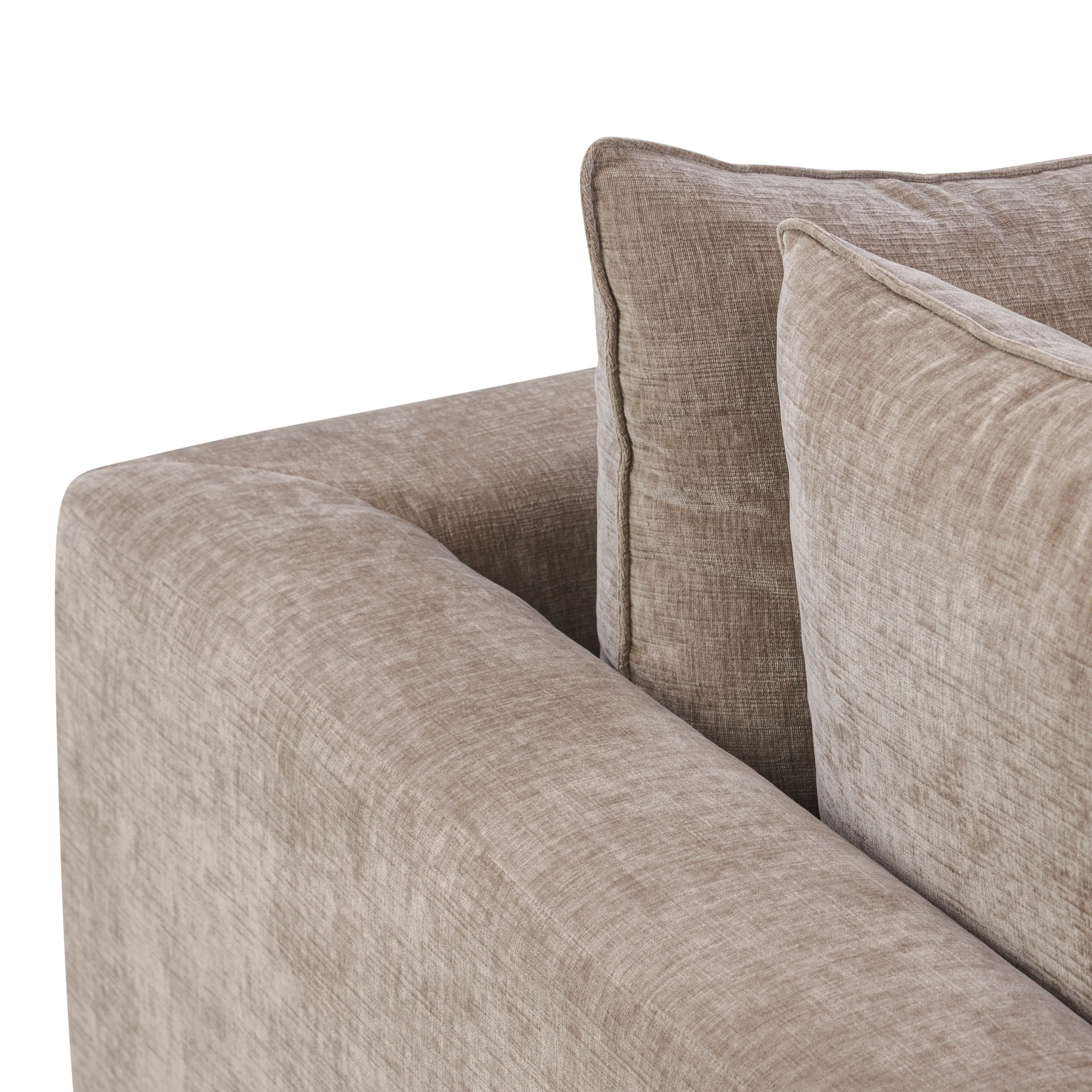 Milo Right-Facing Sleeper Sectional | Taupe Brown - Image 11