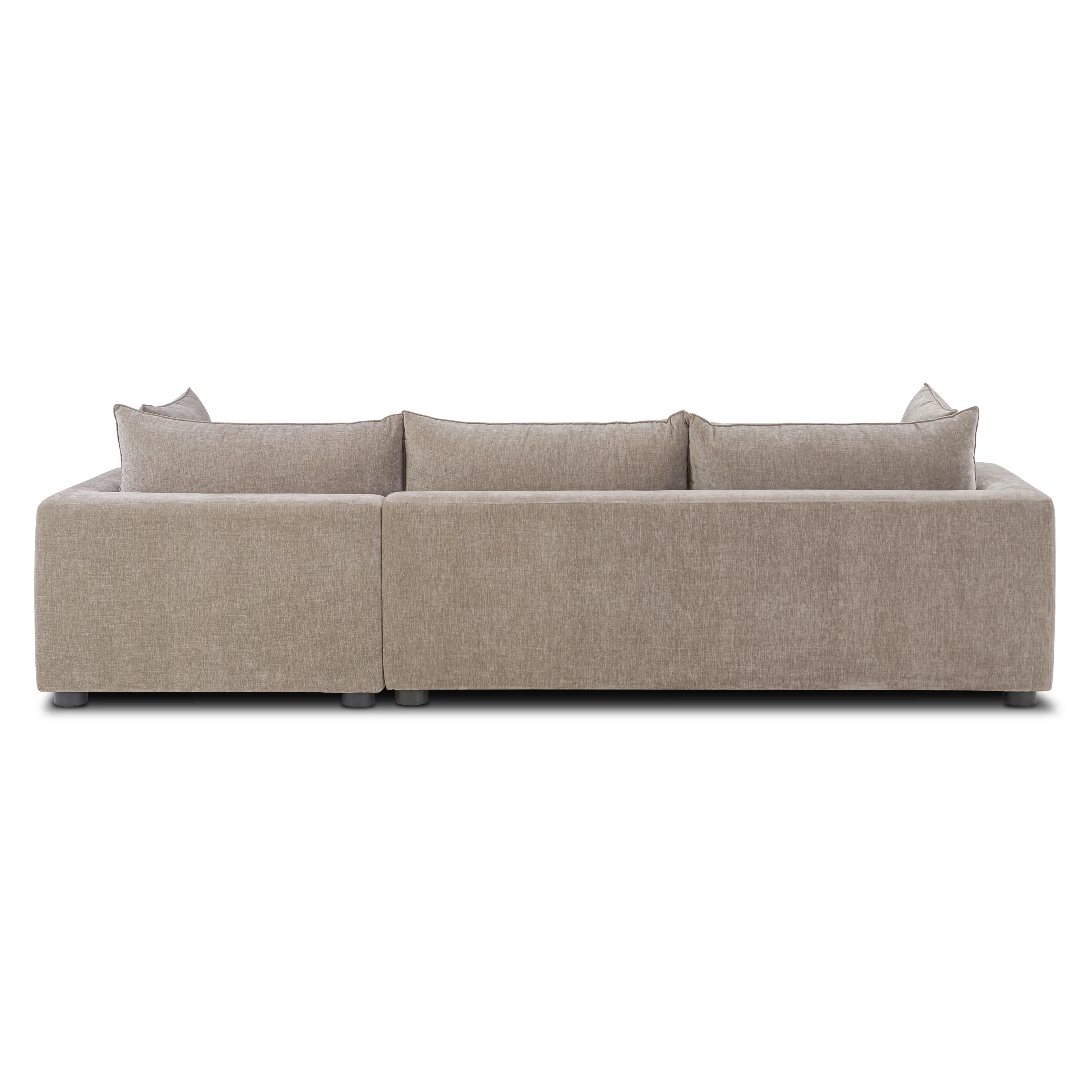Milo Right-Facing Sleeper Sectional | Taupe Brown - Image 9