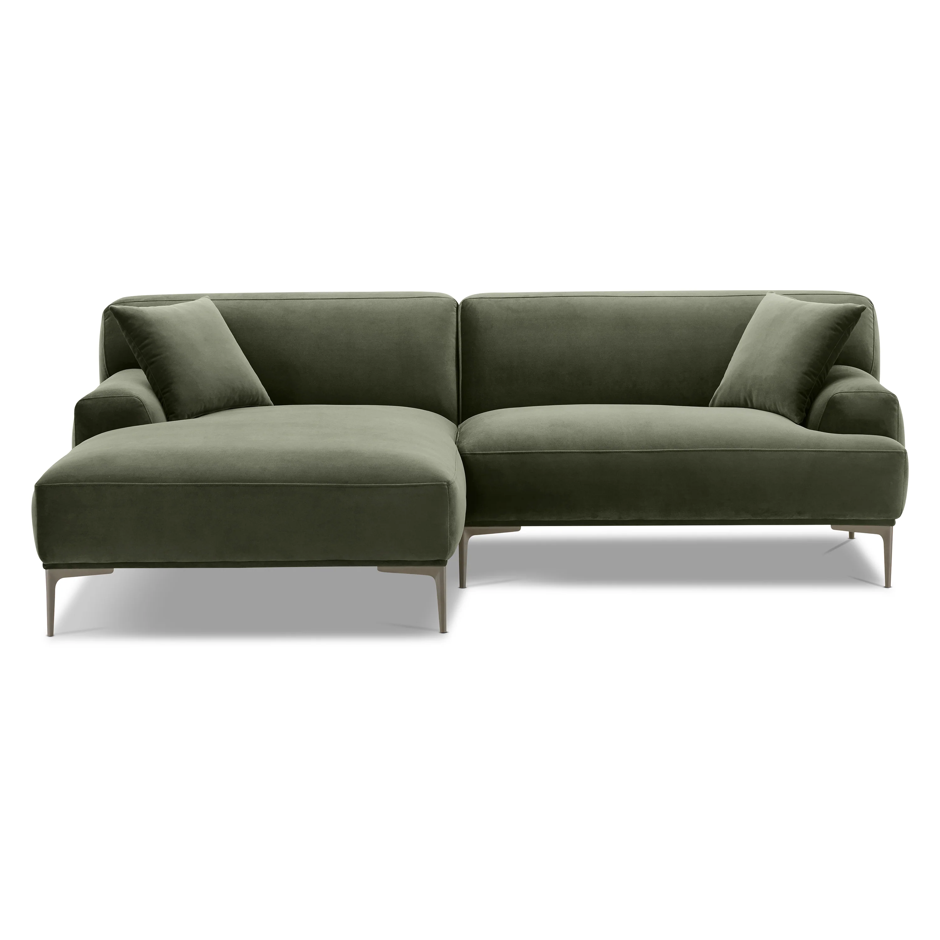 Mineta Left-Facing Sectional | Calabria Green - Image 3