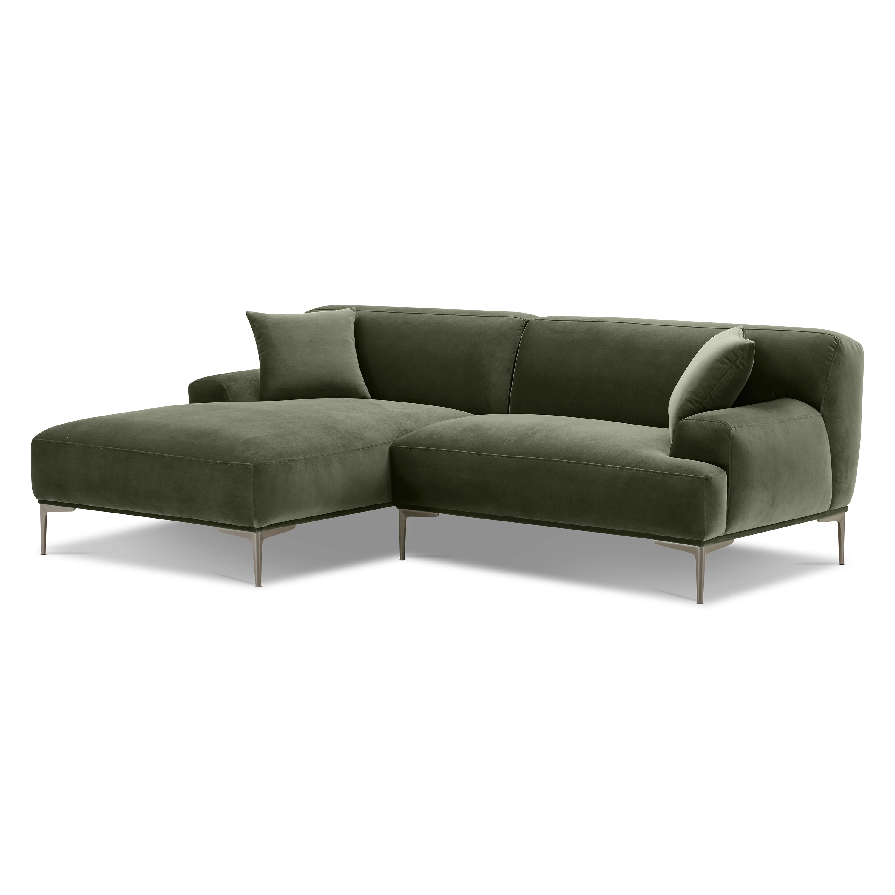 Mineta Left-Facing Sectional | Calabria Green - Image 4