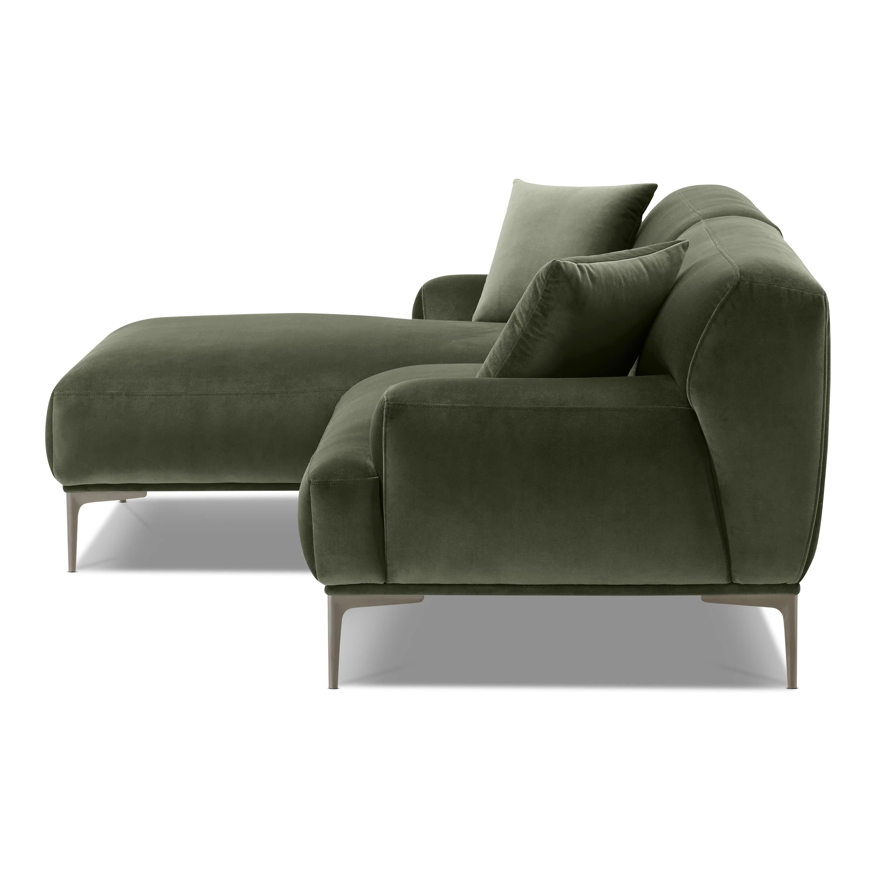 Mineta Left-Facing Sectional | Calabria Green - Image 5