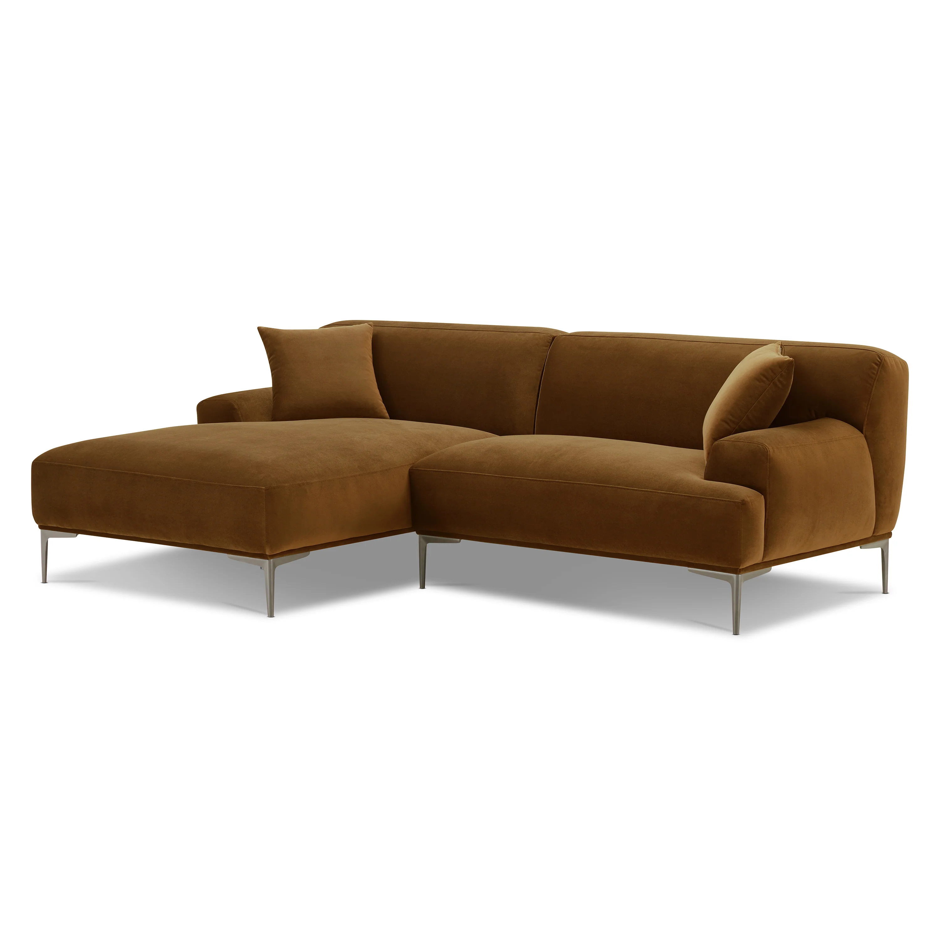 Mineta Left-Facing Sectional | Ginger Brown - Image 4