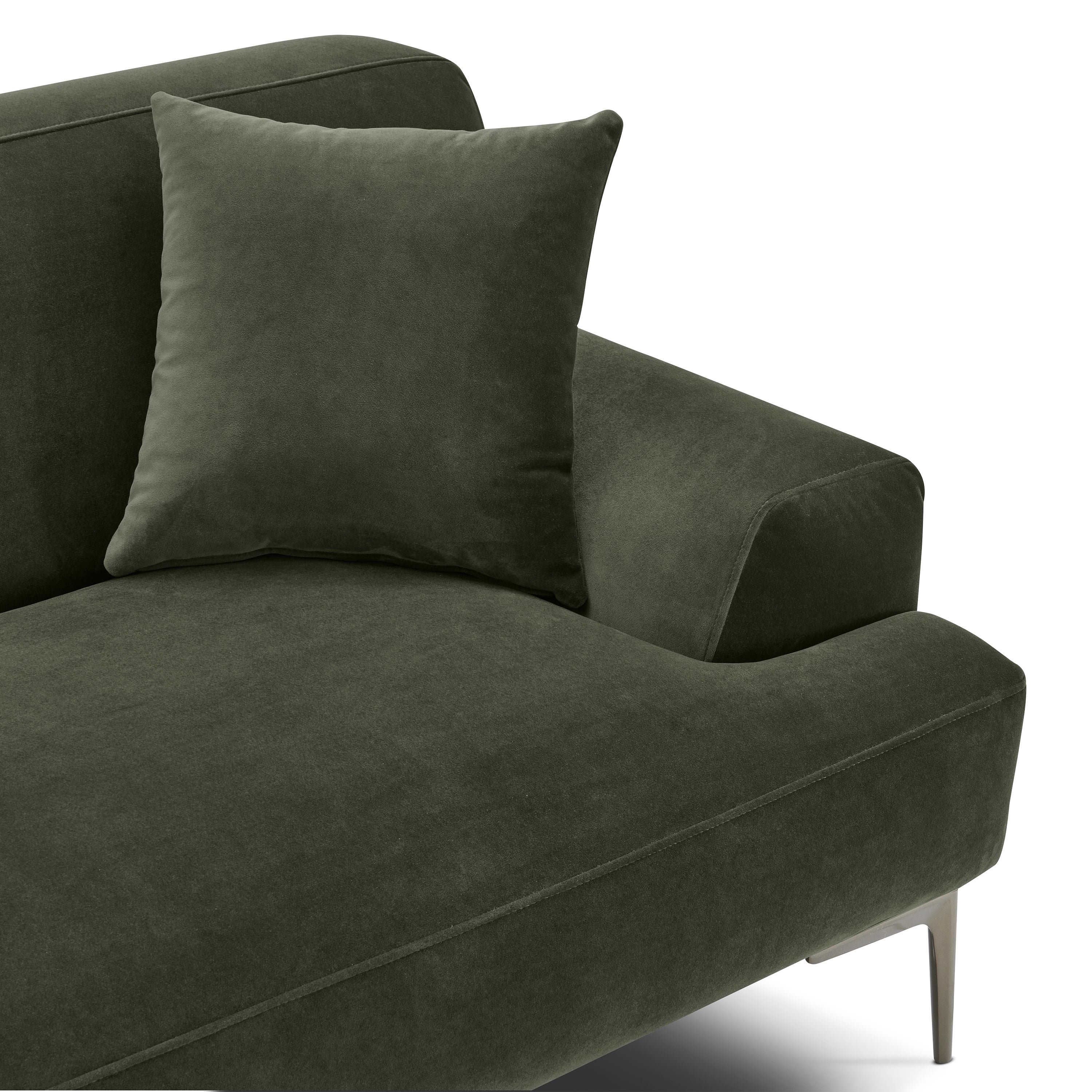 Mineta Right-Facing Sectional | Calabria Green - Image 8