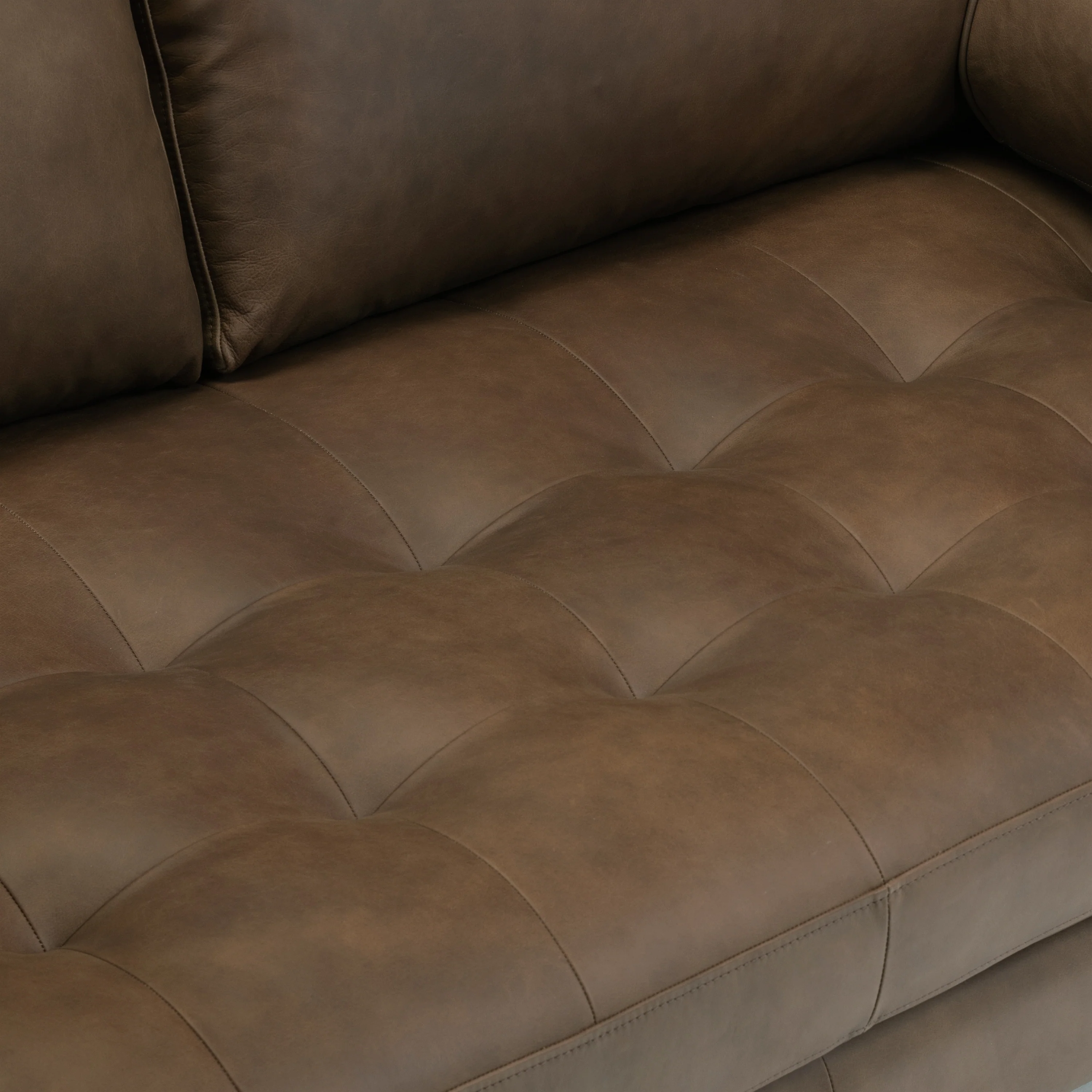 Napa 72" Leather Apartment Sofa | Cocoa Brown - Image 13