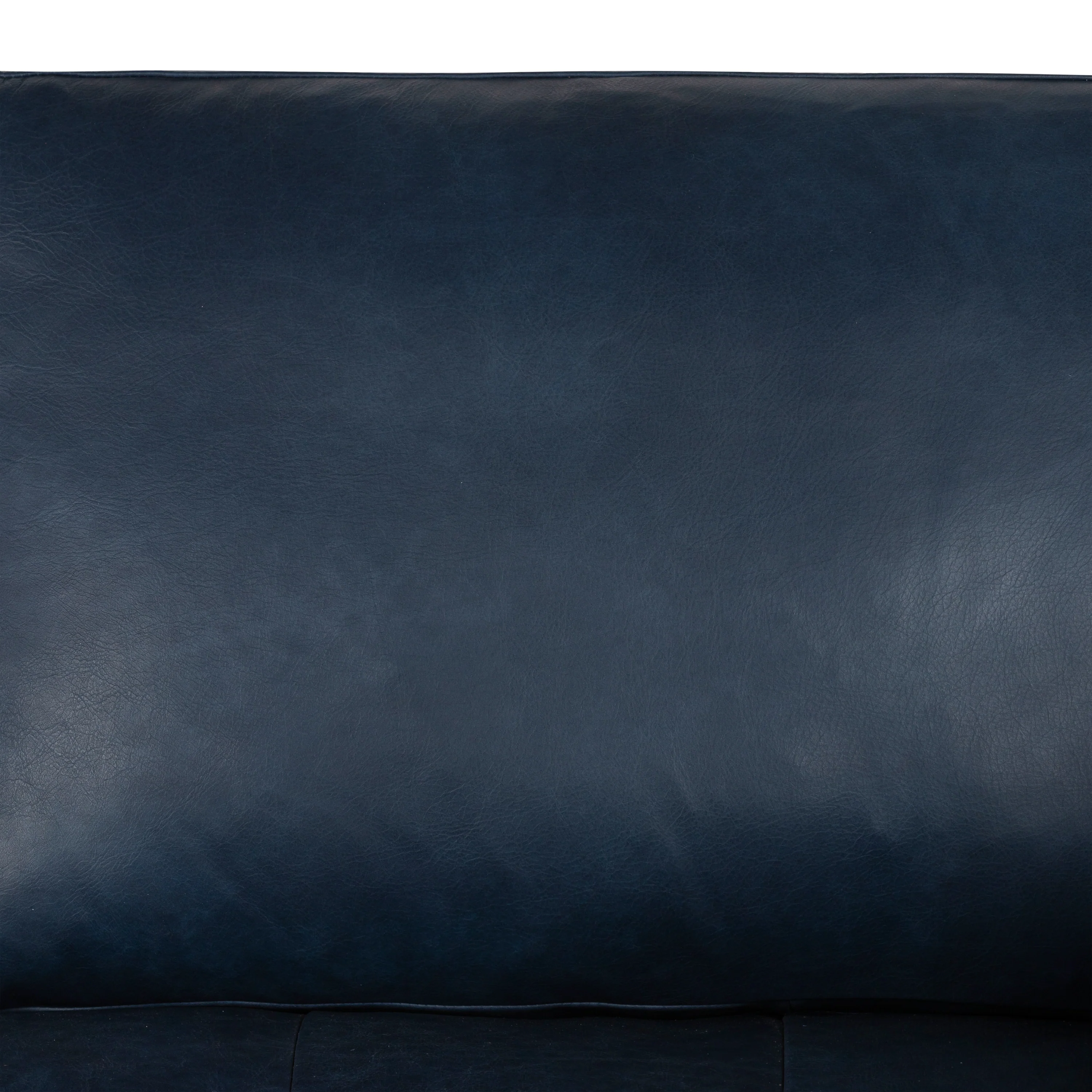 Napa 72" Leather Apartment Sofa | Midnight Blue - Image 10