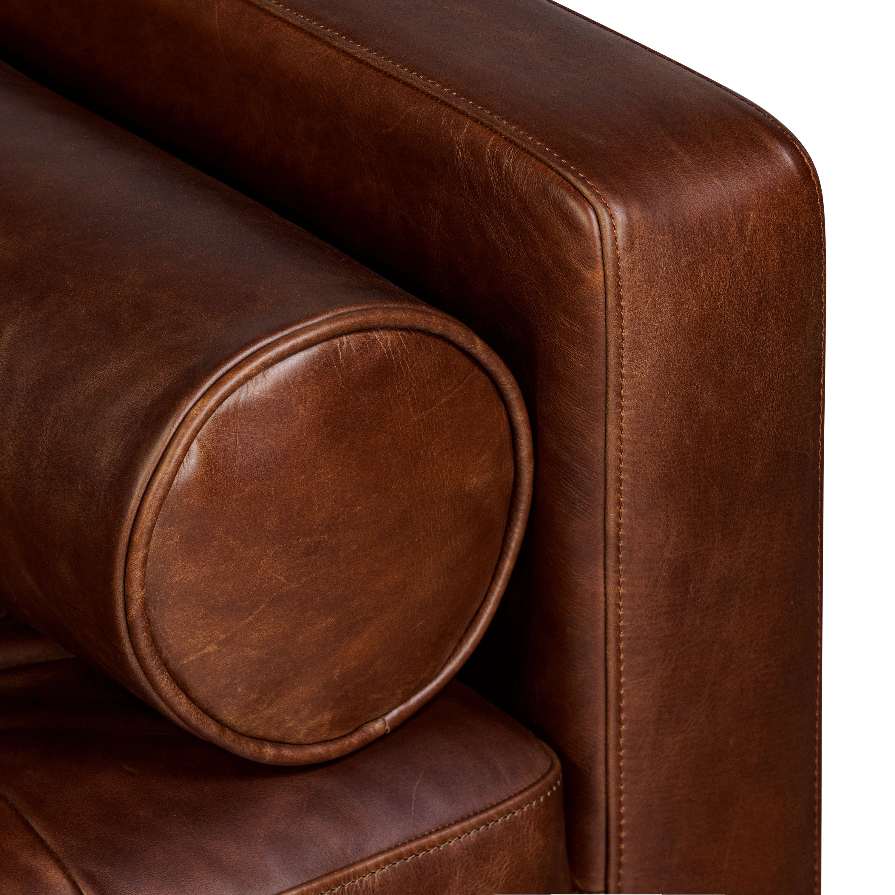 Napa 82" Leather Pull-Out Convertible Sleeper Sofa | Oscuro Brown - Image 15