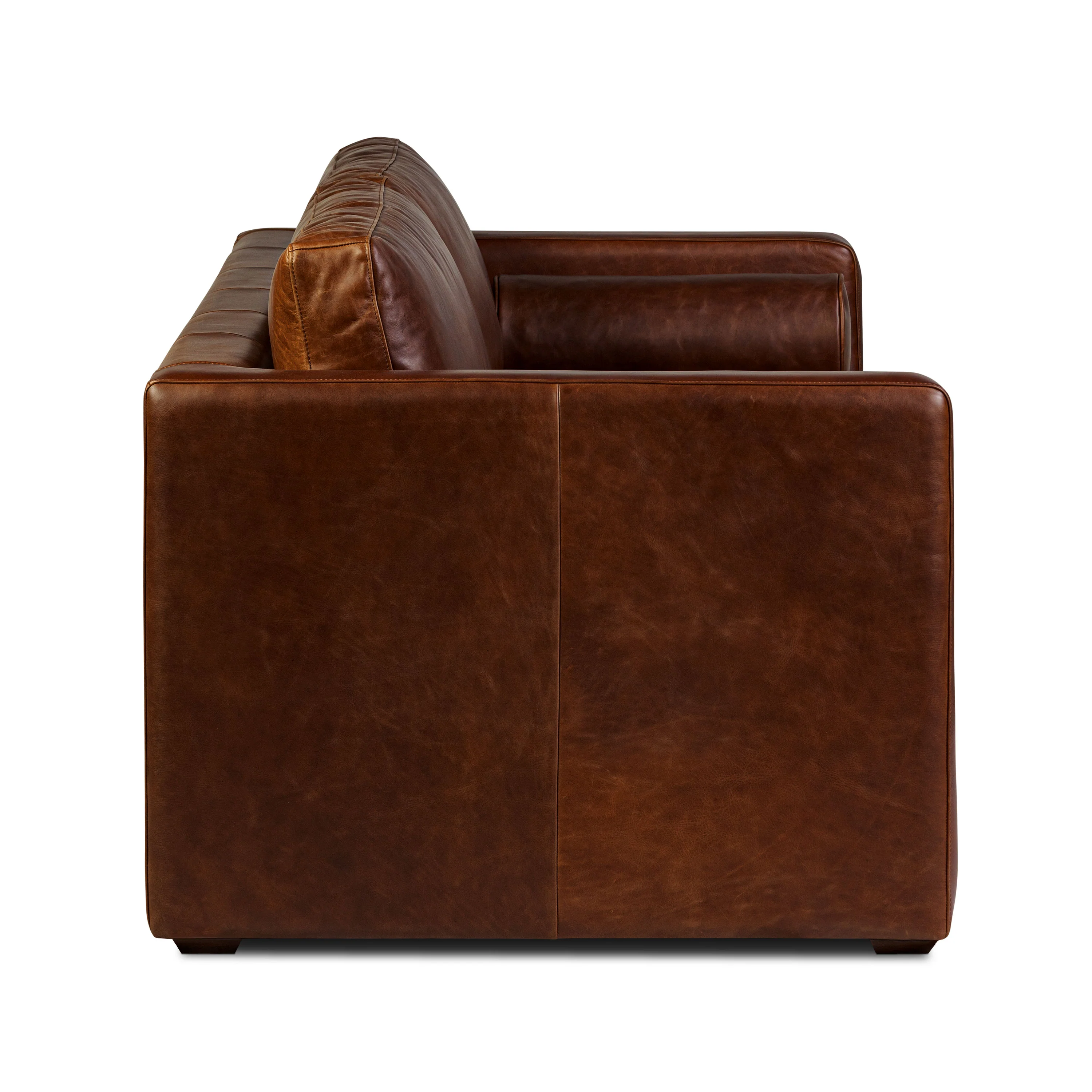 Napa 82" Leather Pull-Out Convertible Sleeper Sofa | Oscuro Brown - Image 9