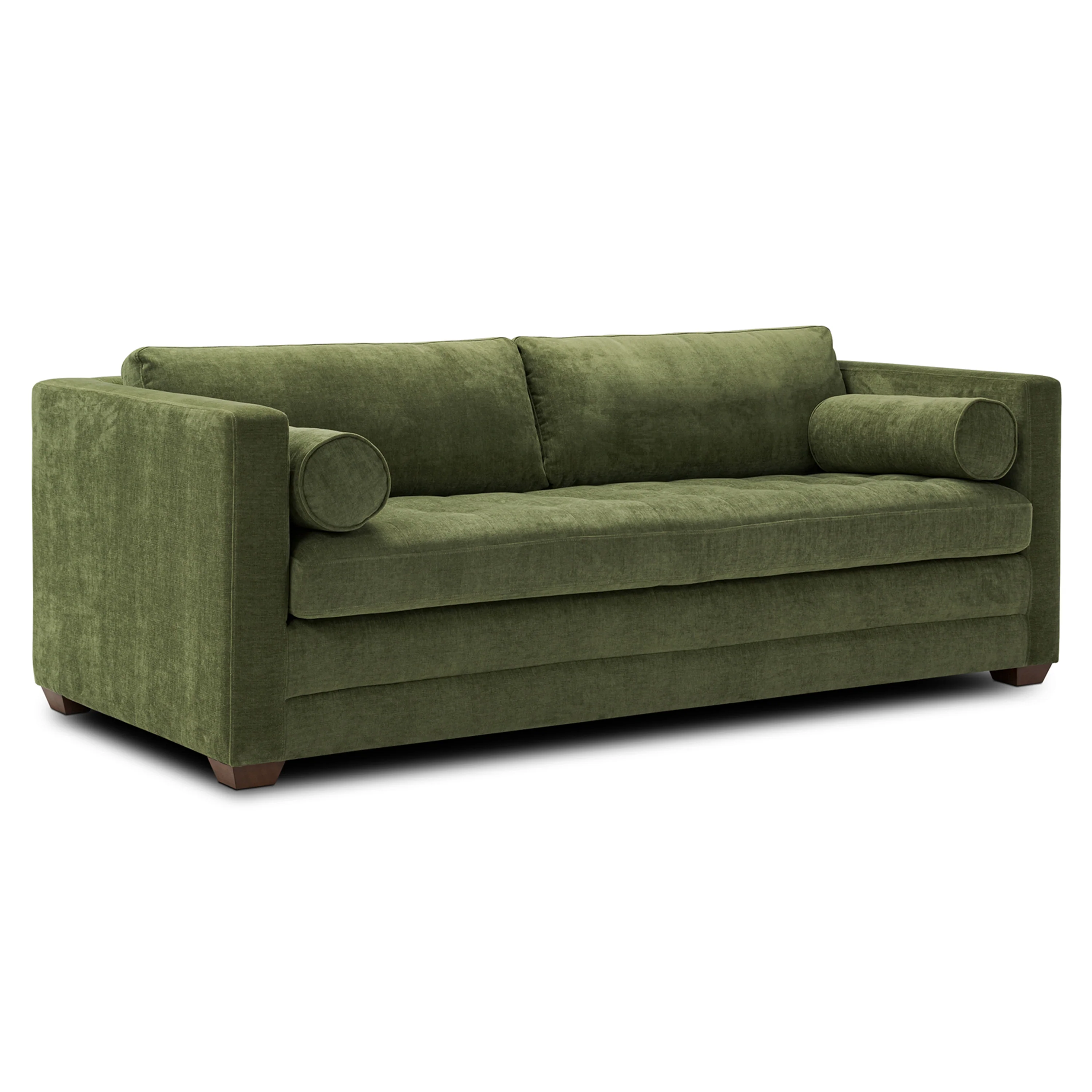 Napa 82" Pull-Out Sofa Bed | Distressed Green Velvet - Image 7