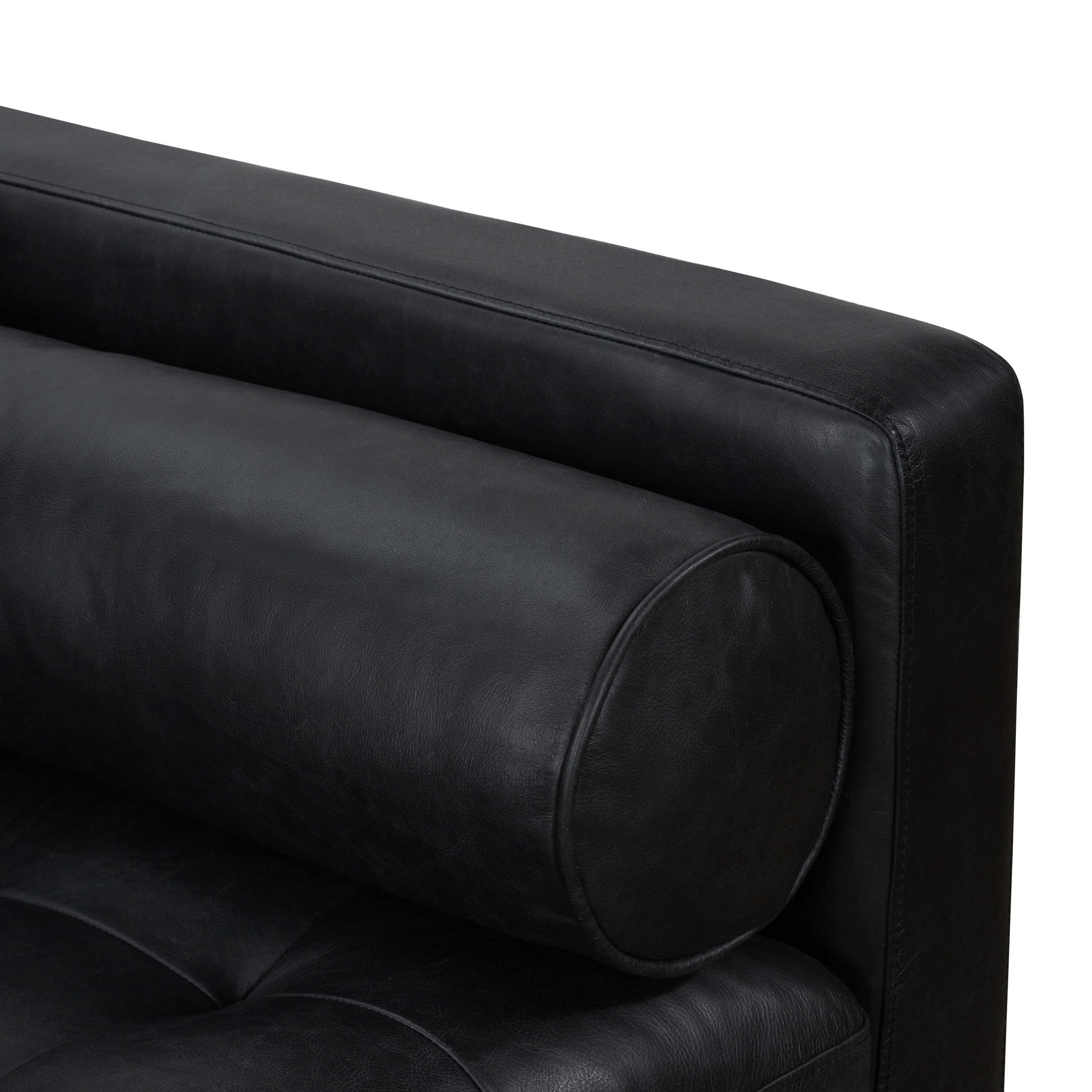 Napa 88.5” Leather Sofa | Onyx Black - Image 12
