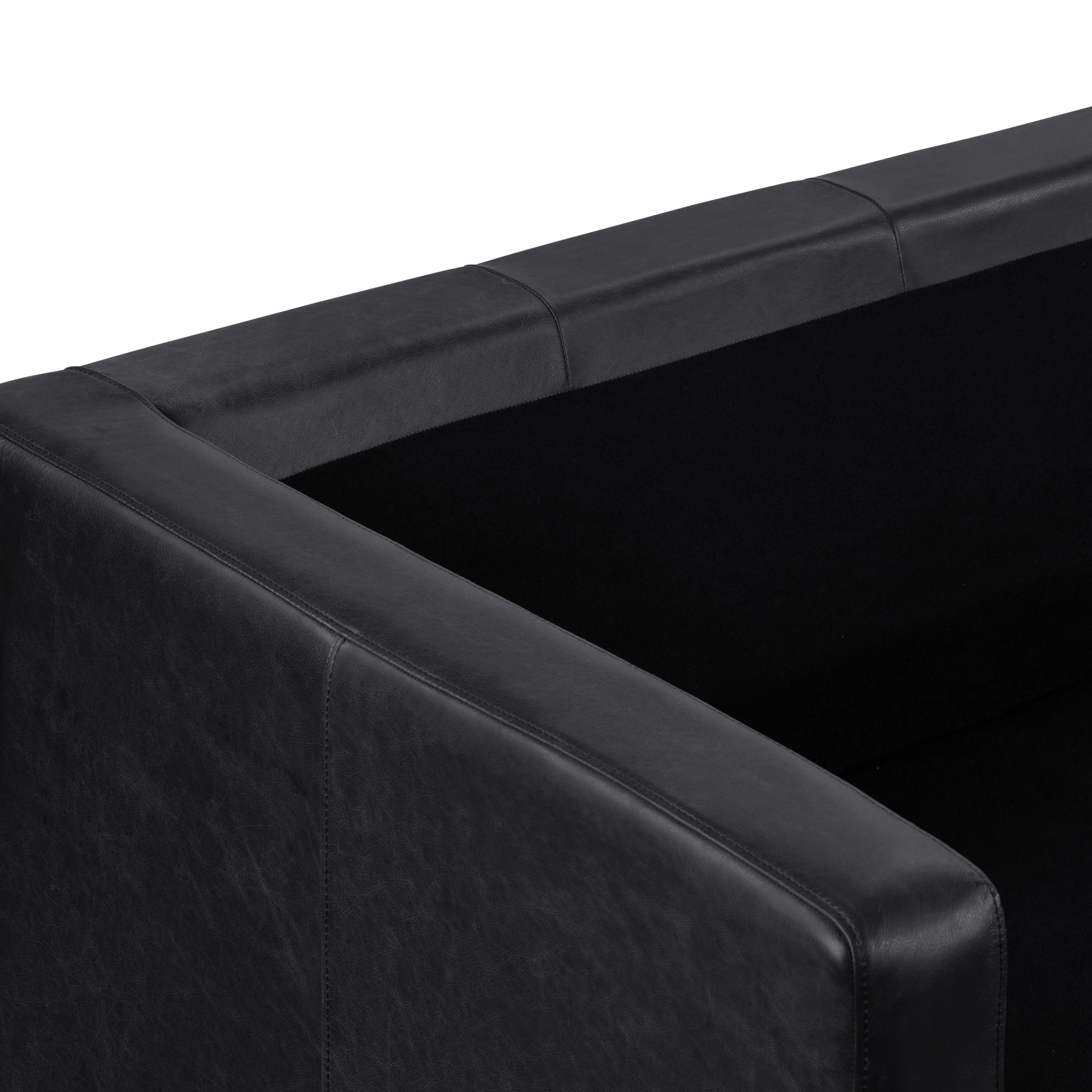 Napa 88.5” Leather Sofa | Onyx Black - Image 13