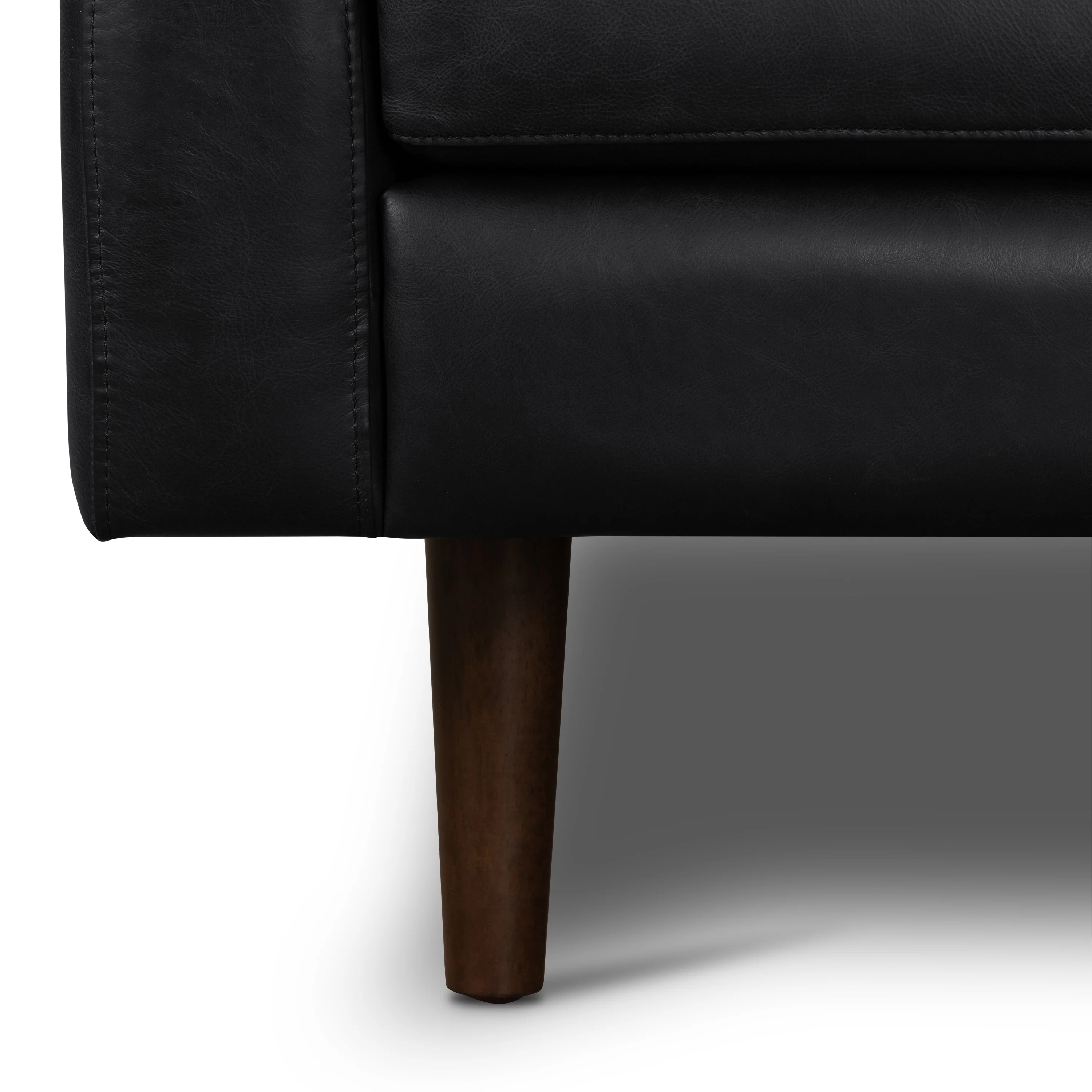 Napa 88.5” Leather Sofa | Onyx Black - Image 14