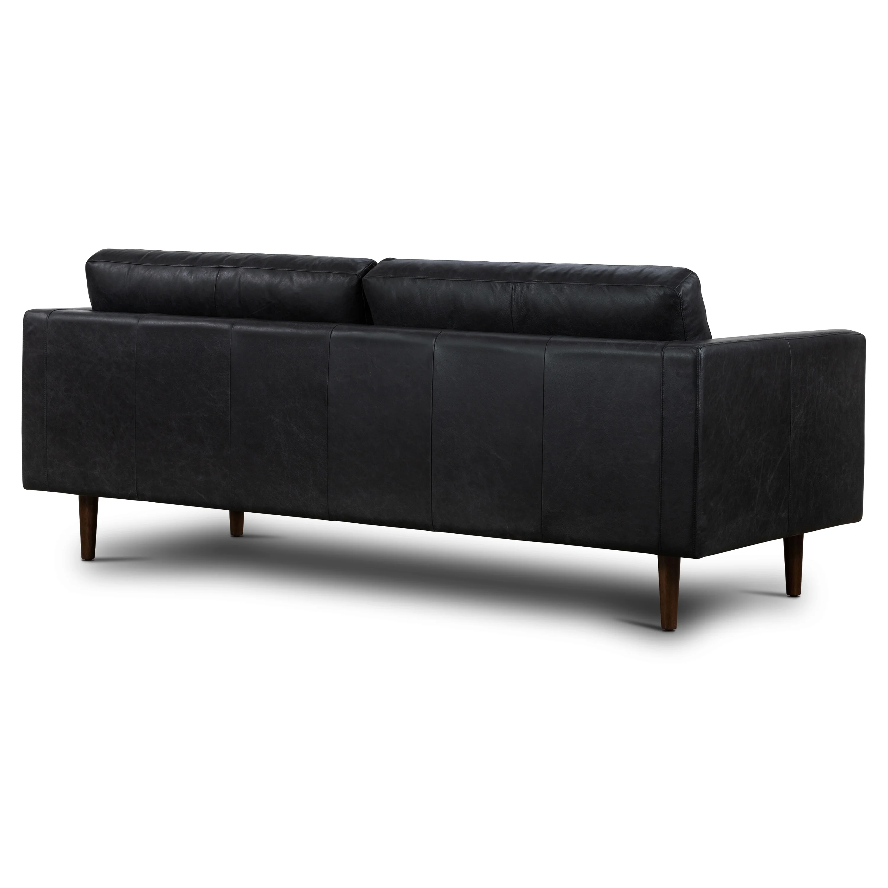 Napa 88.5” Leather Sofa | Onyx Black - Image 6