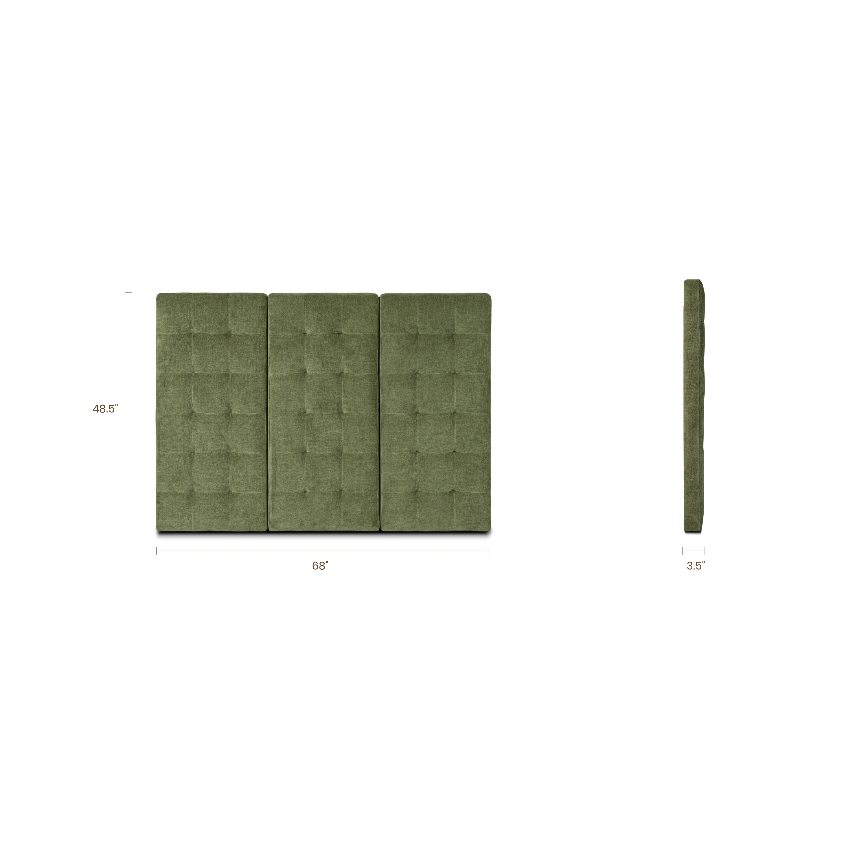 Napa Bed Headboard | Distressed Green Velvet | Queen - Image 10
