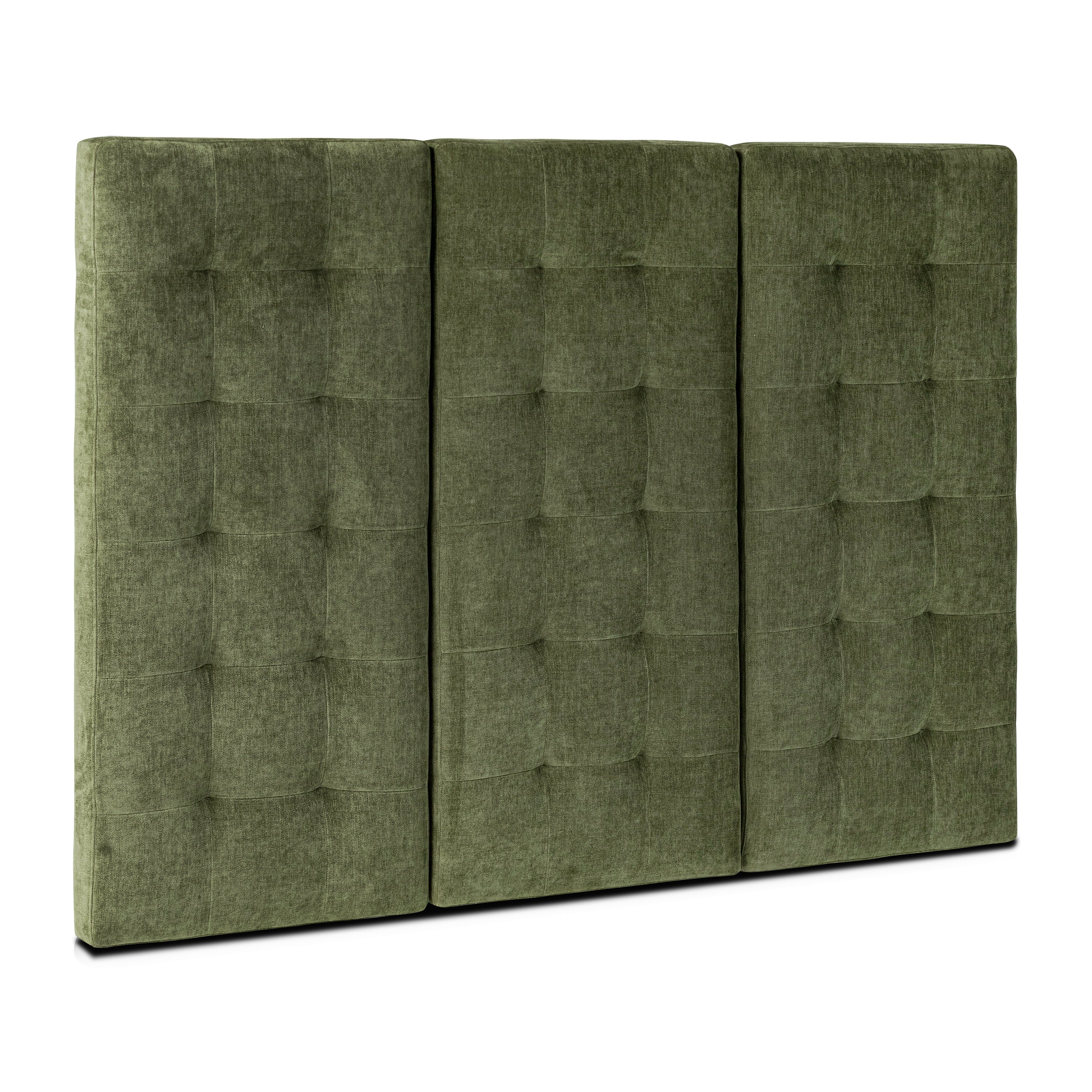 Napa Bed Headboard | Distressed Green Velvet | Queen - Image 3