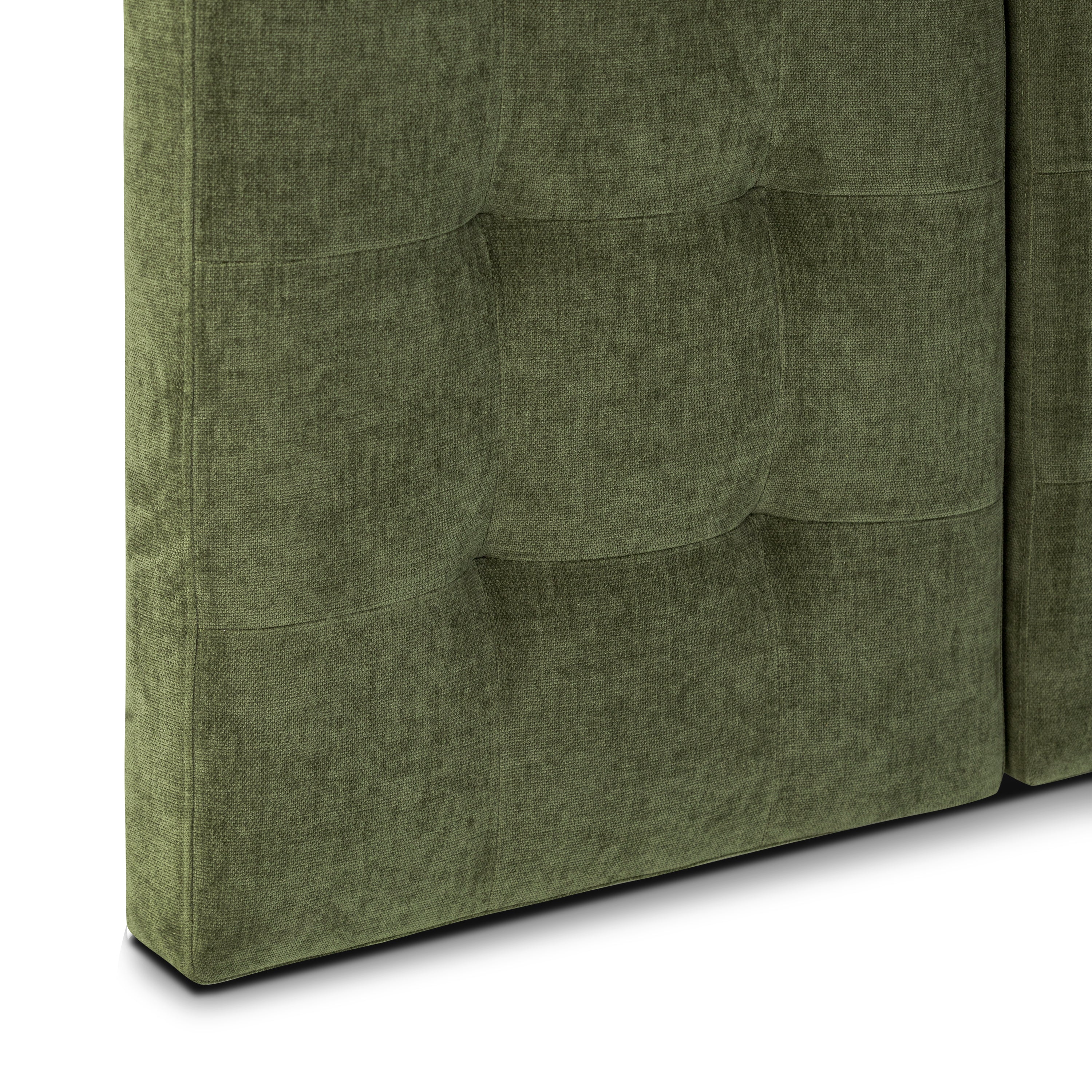Napa Bed Headboard | Distressed Green Velvet | Queen - Image 7
