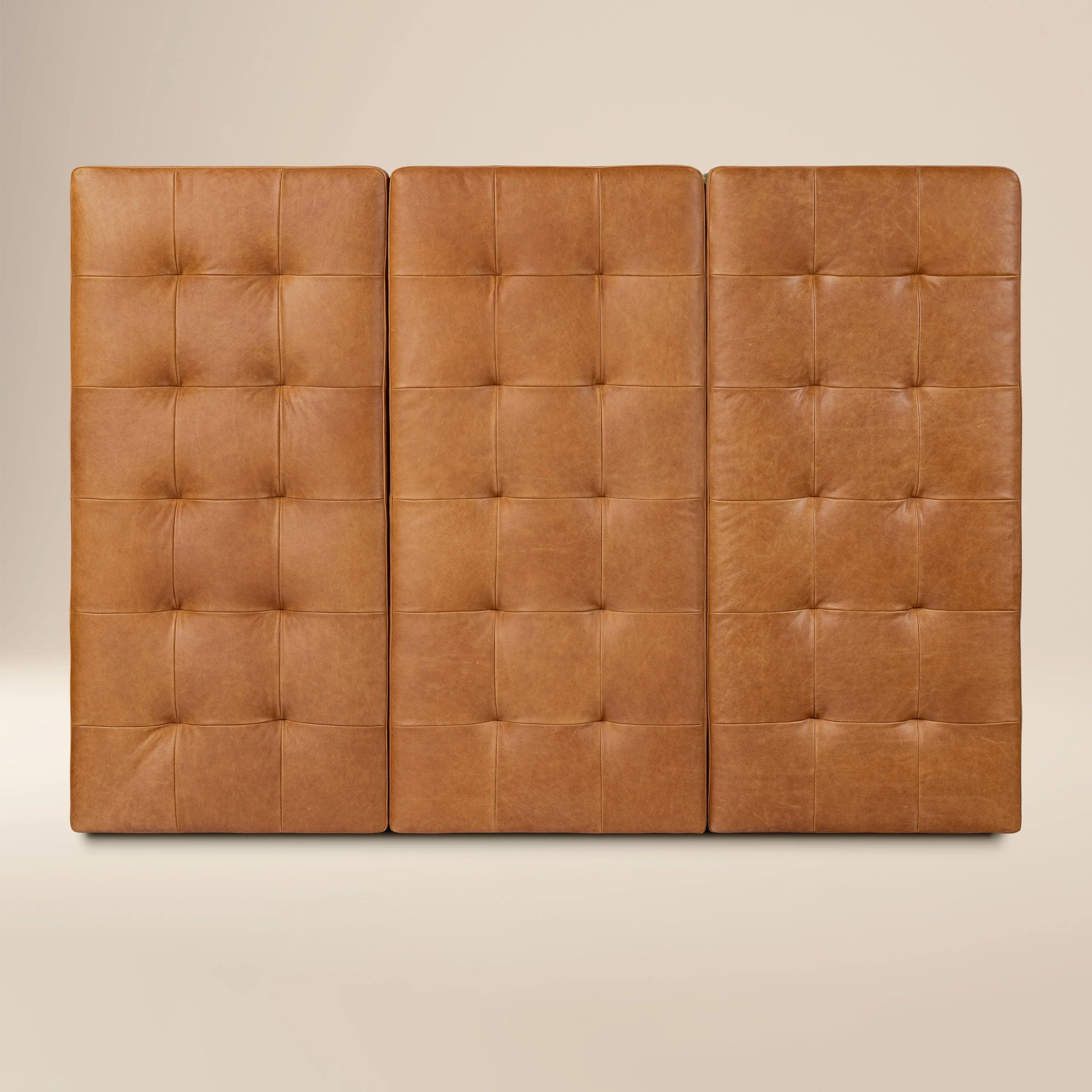 Napa Leather Bed Headboard | Saddle Tan | Queen