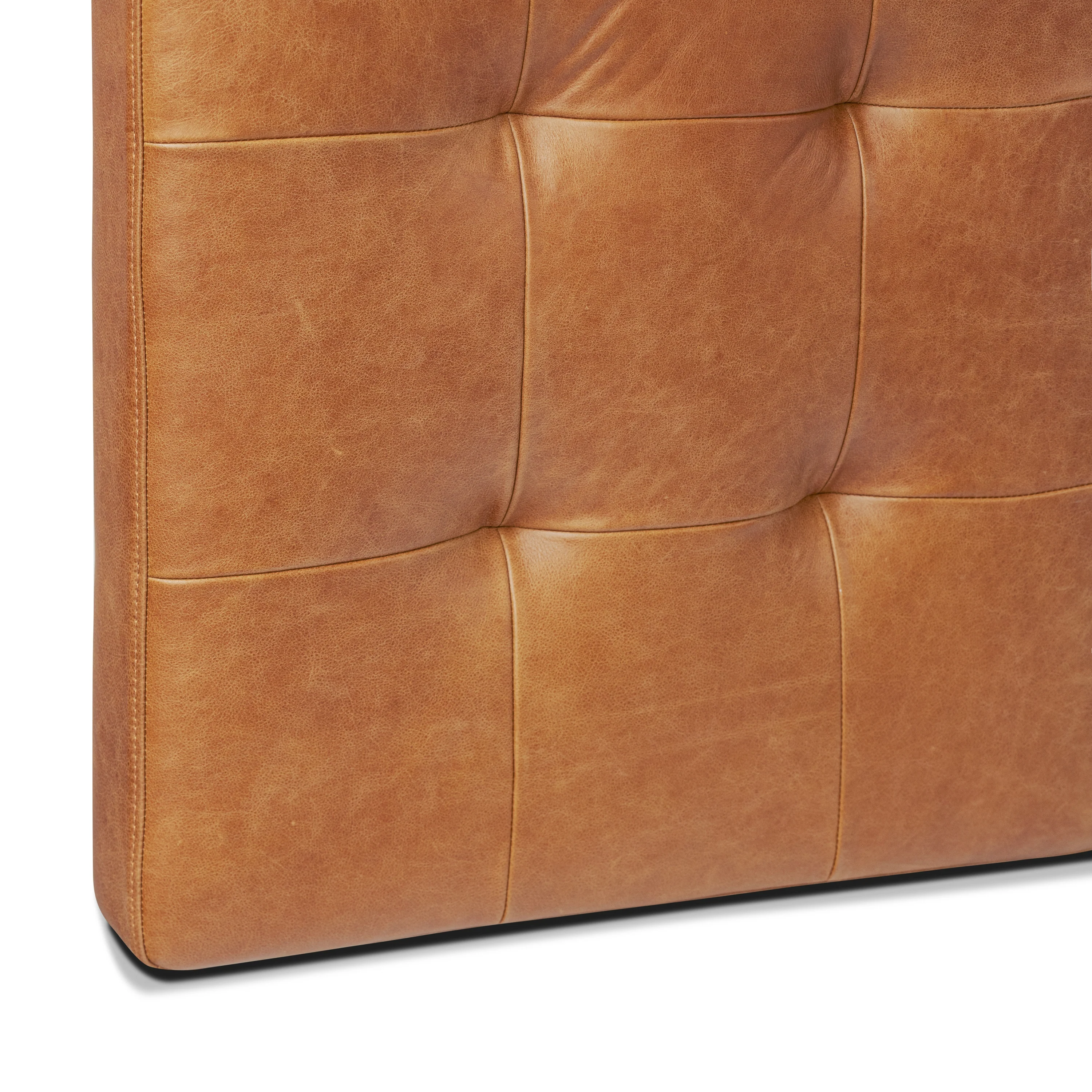 Napa Leather Bed Headboard | Saddle Tan | Queen - Image 7