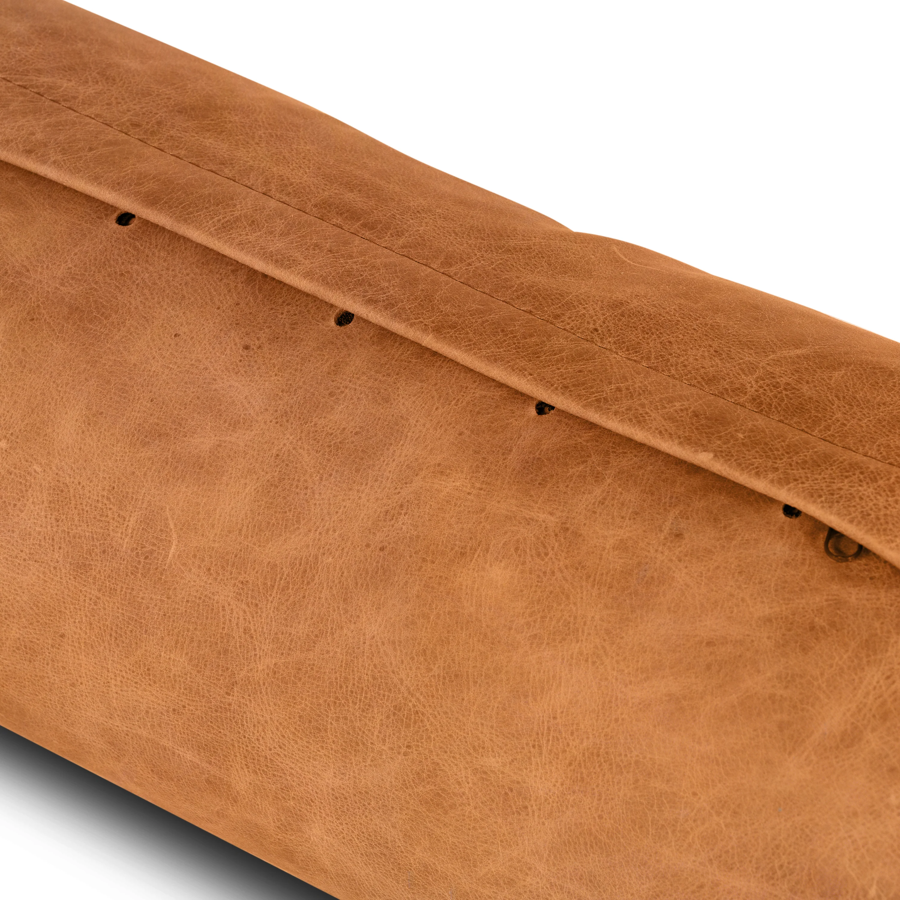 Napa Leather Bolster Pillow Set | Cognac Tan - Image 10