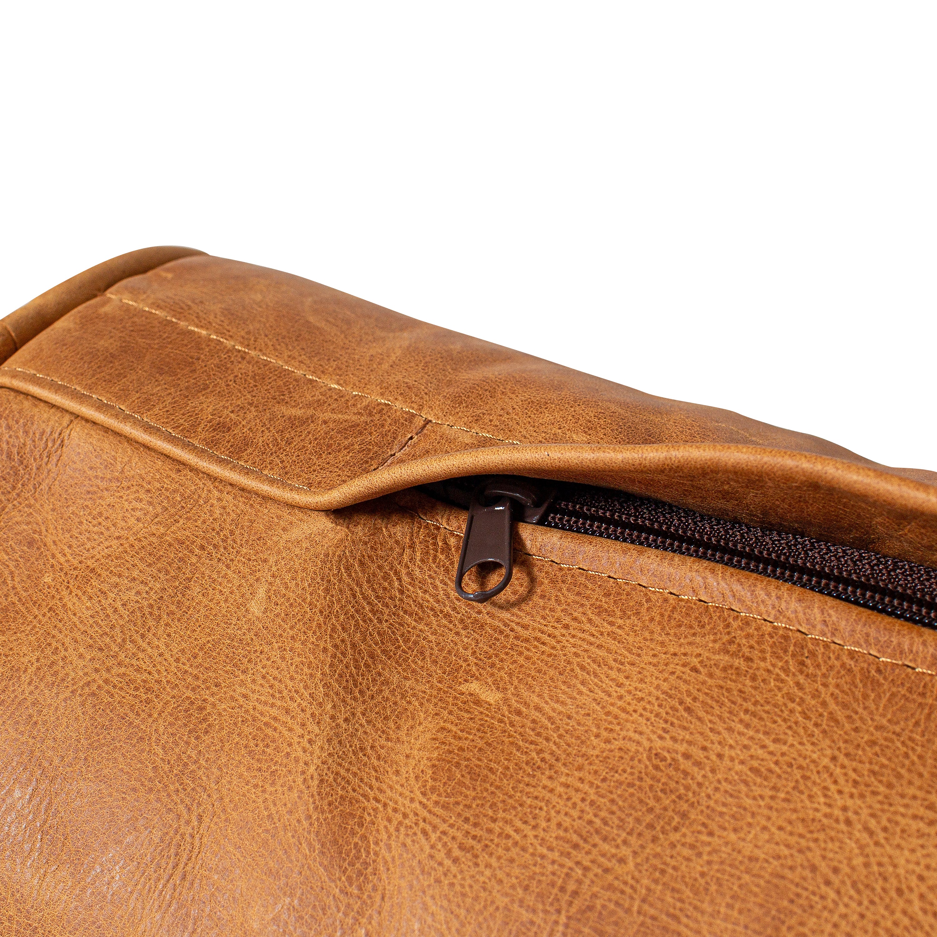 Napa Leather Bolster Pillow Set | Cognac Tan - Image 11