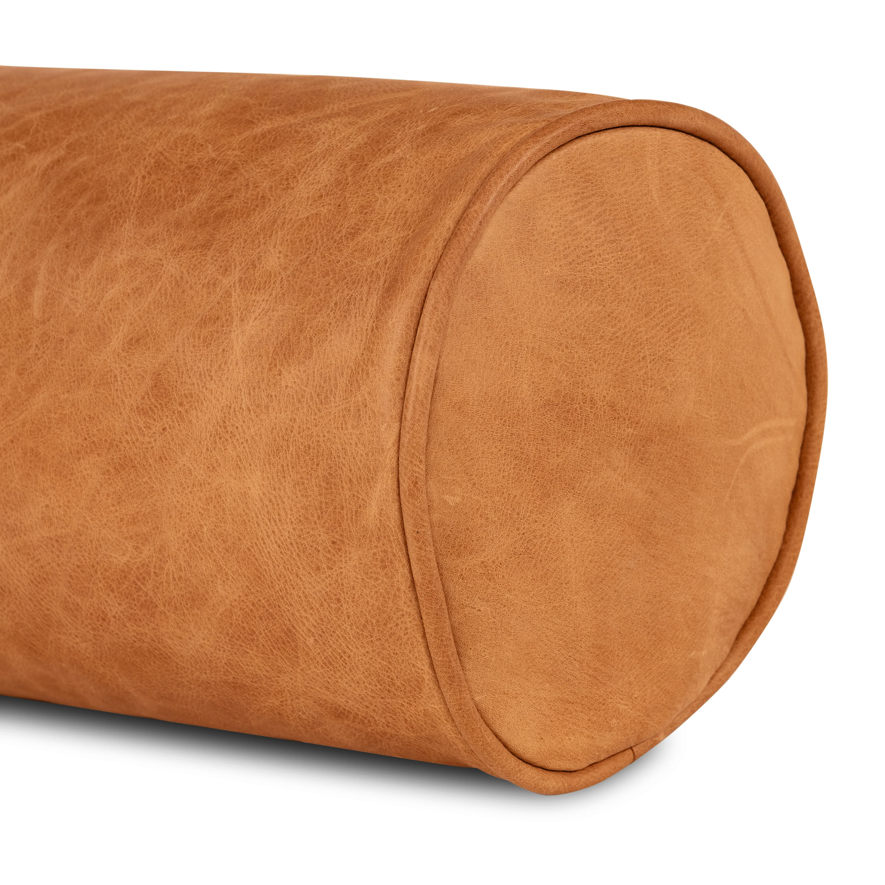 Napa Leather Bolster Pillow Set | Cognac Tan - Image 8