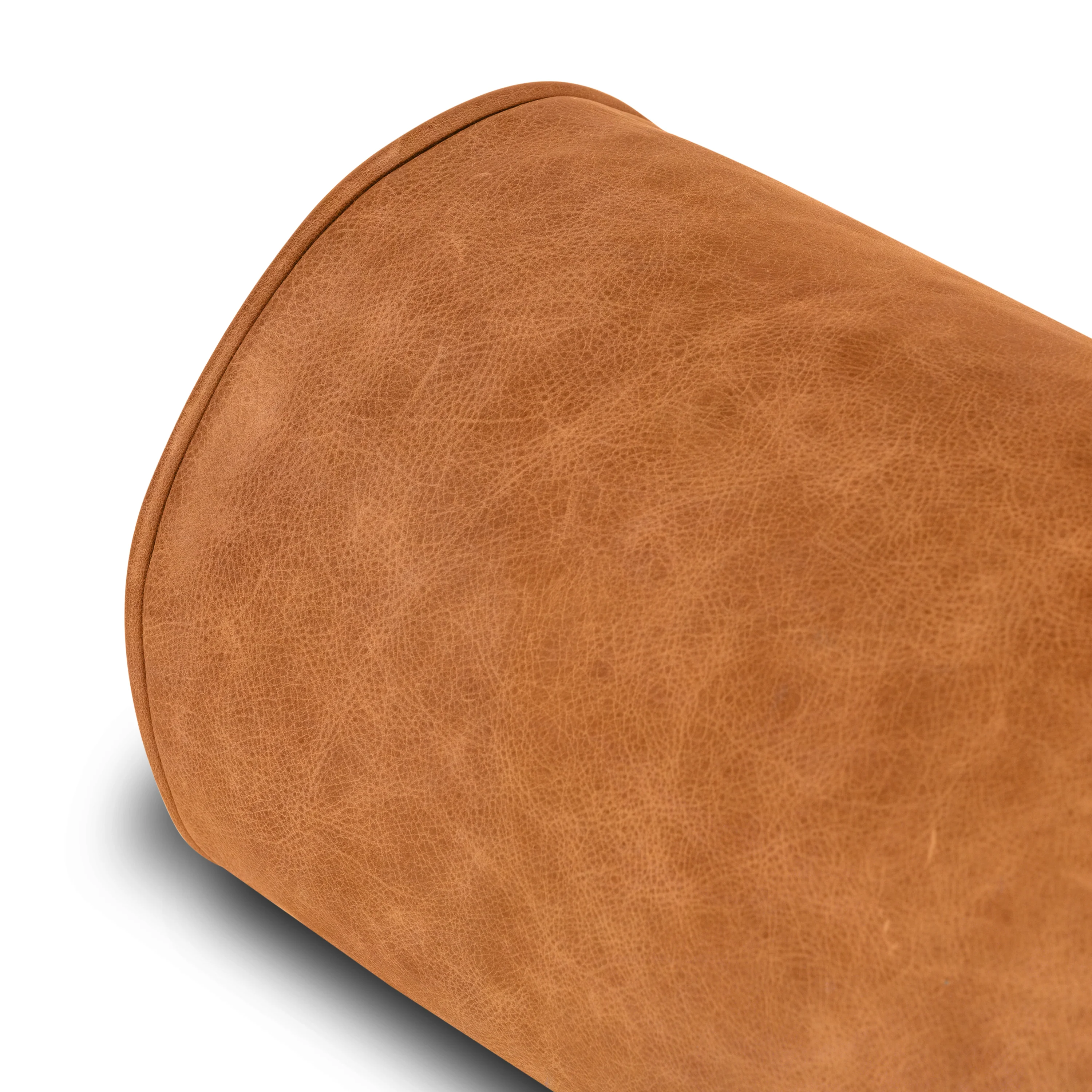 Napa Leather Bolster Pillow Set | Cognac Tan - Image 9