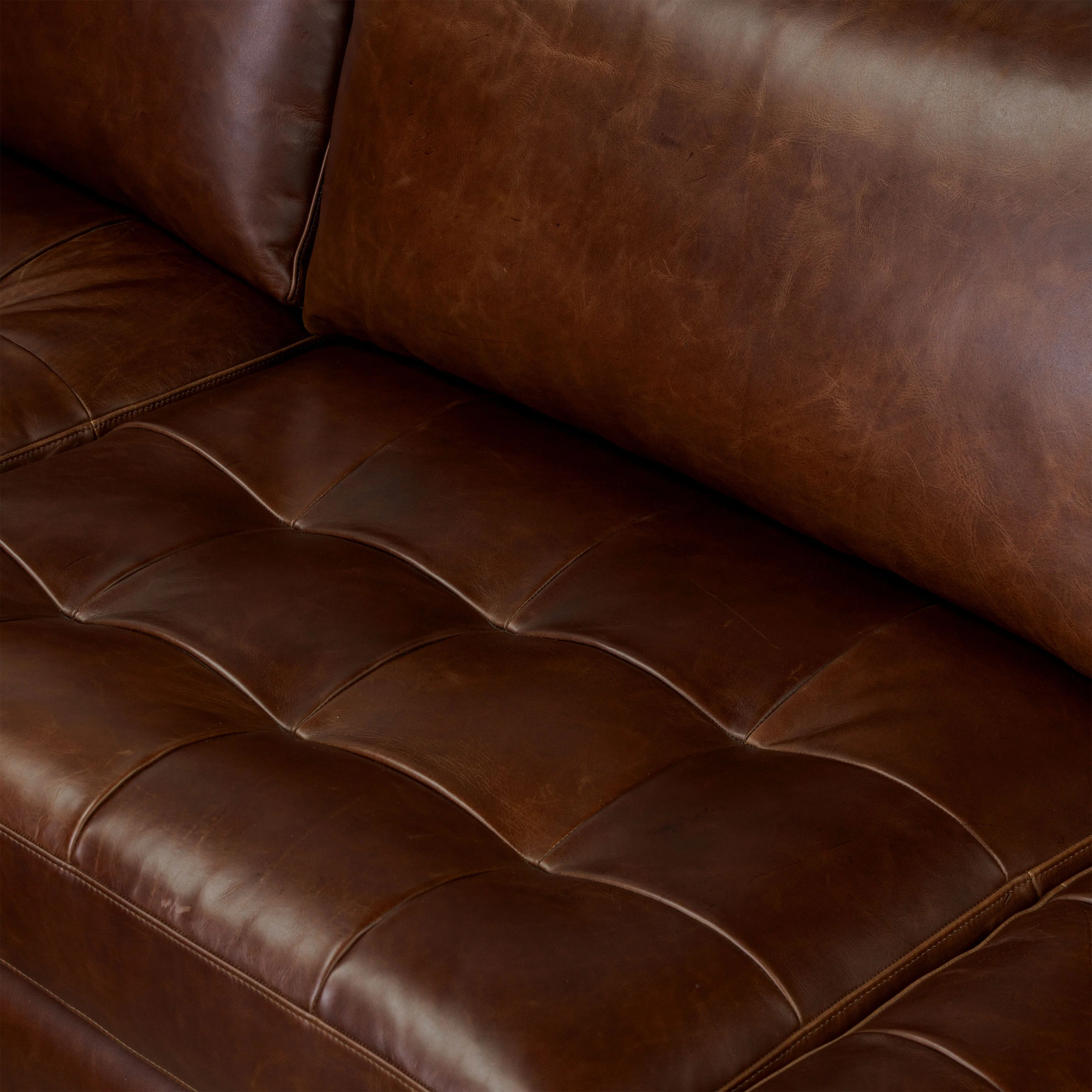 Napa 113.5" Leather Left-Facing Pull-Out Sleeper Sectional Sofa | Oscuro Brown - Image 13