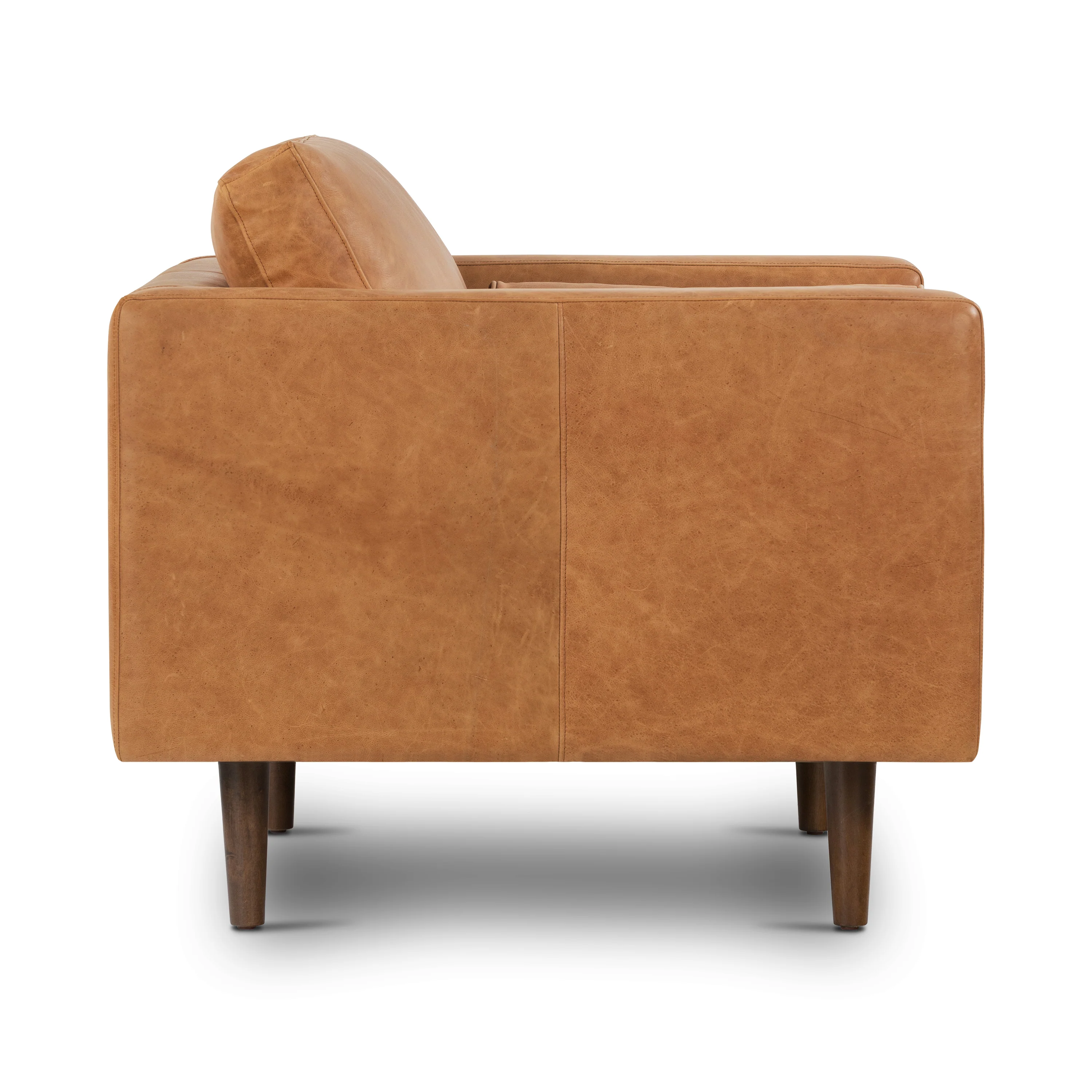 Napa Leather Lounge Chair | Cognac Tan | Set of 2 - Image 5