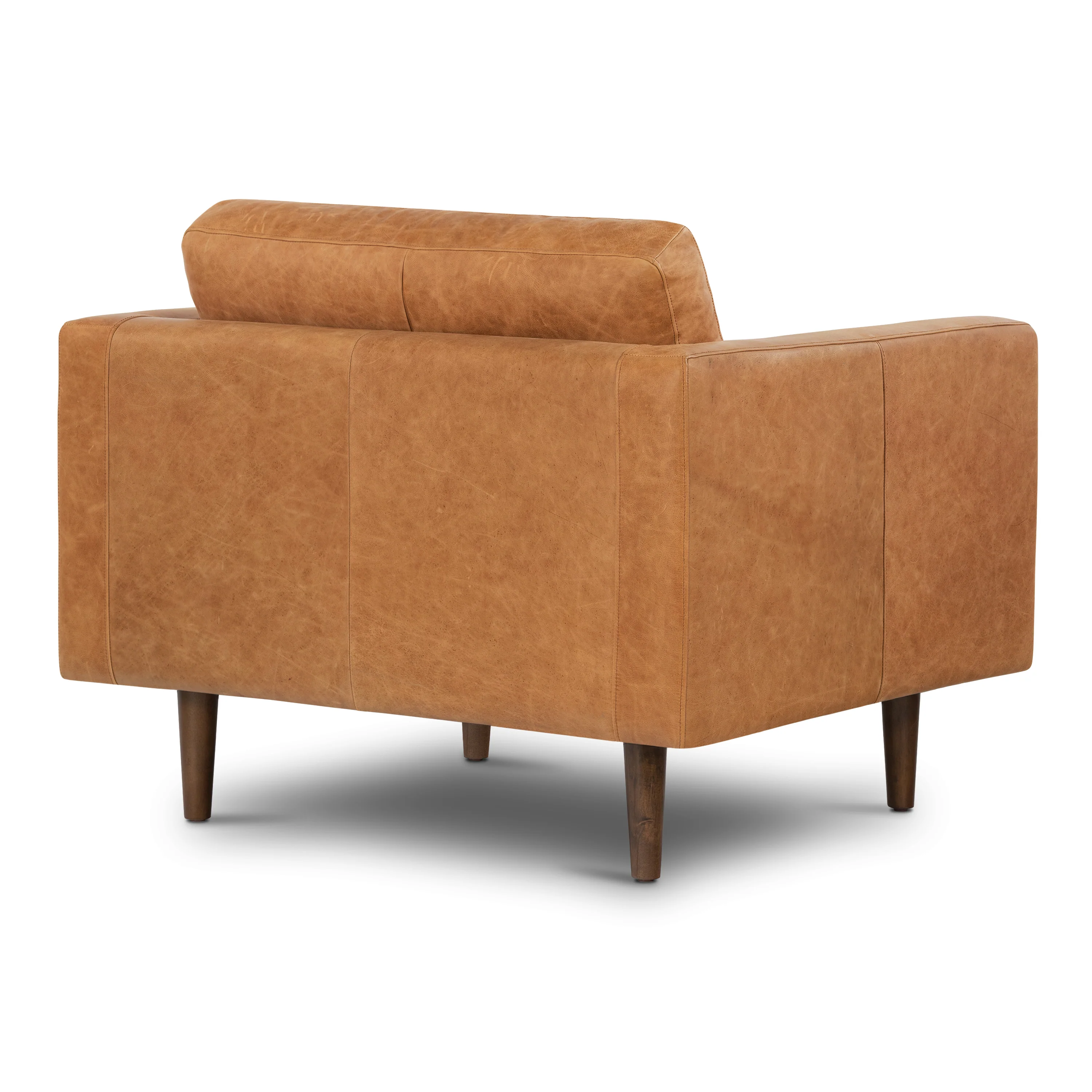 Napa Leather Lounge Chair | Cognac Tan | Set of 2 - Image 6
