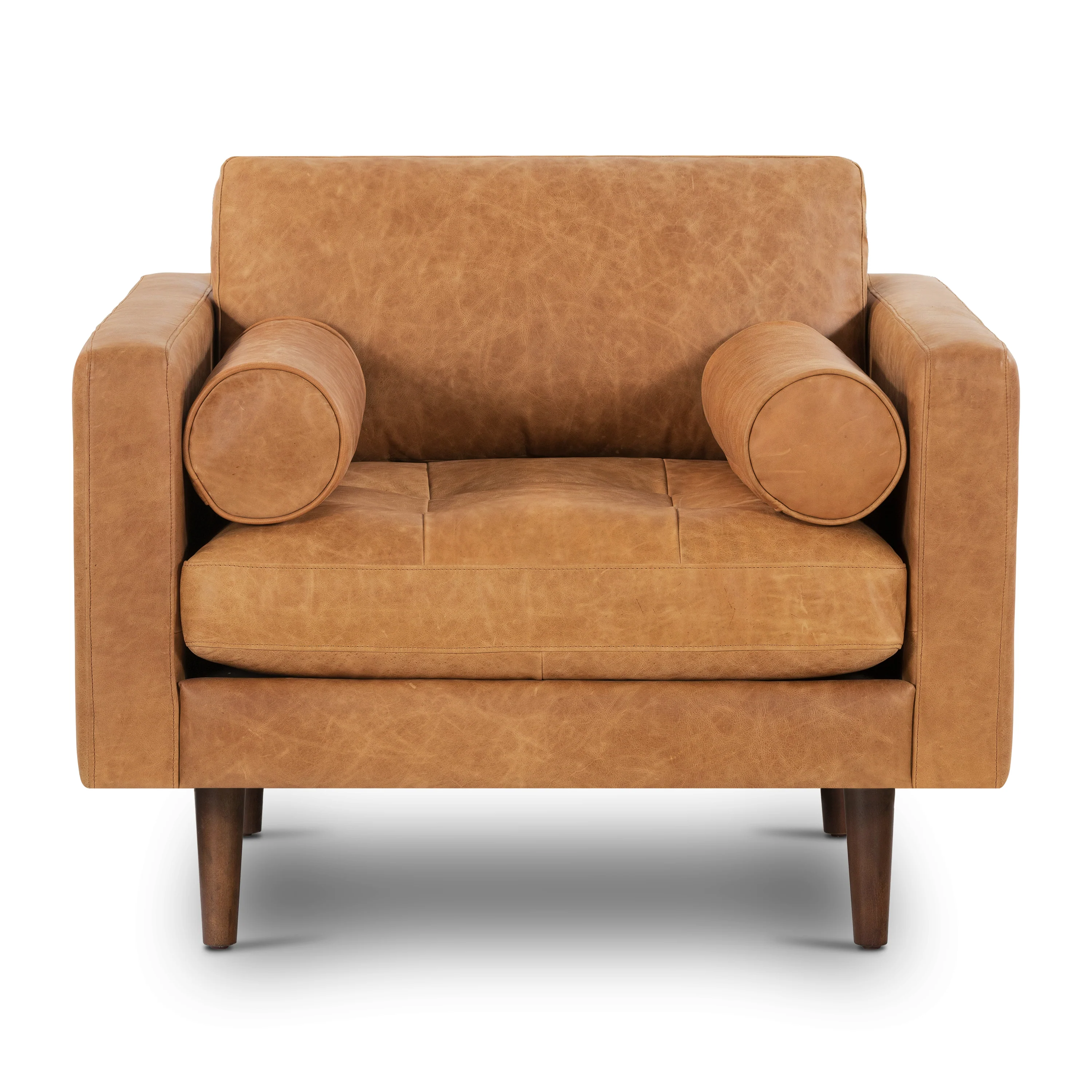 Napa Leather Lounge Chair | Cognac Tan | Single - Image 3