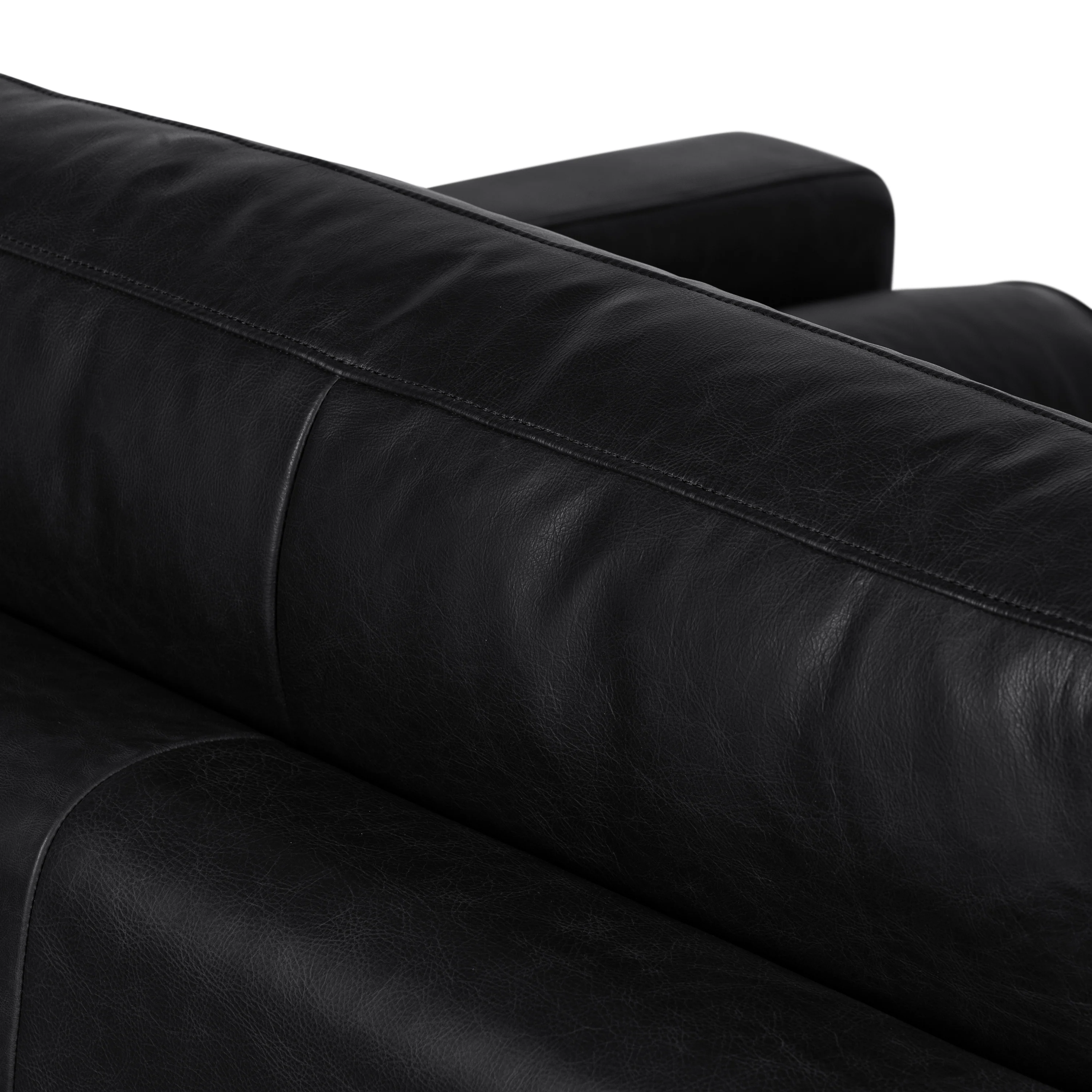 Napa Leather Lounge Chair | Onyx Black | Single - Image 10