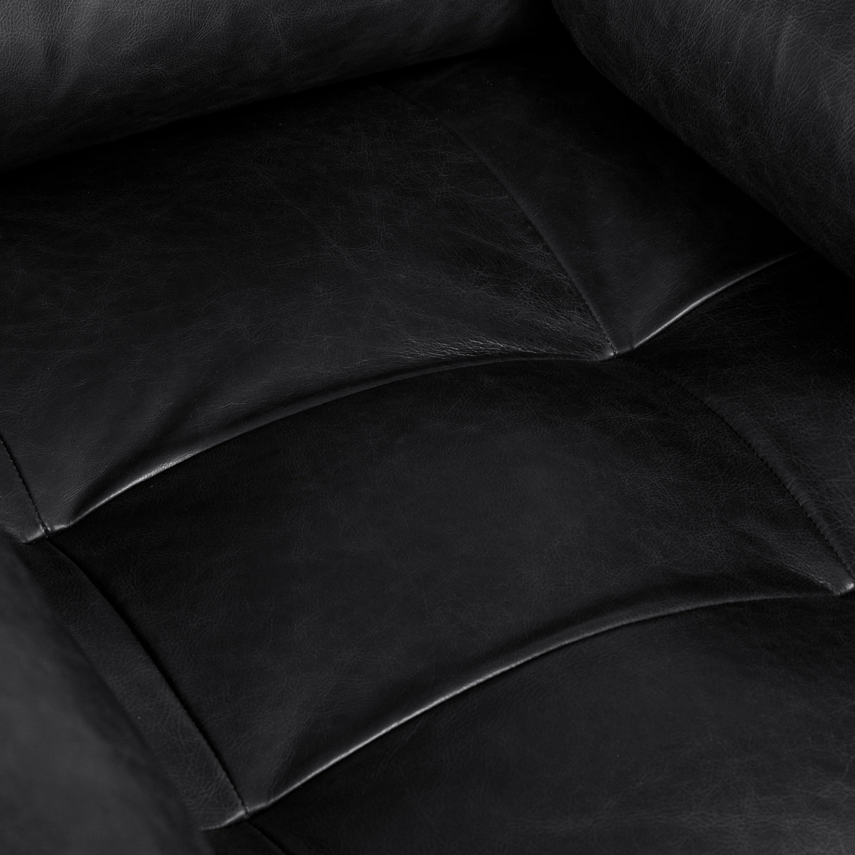 Napa Leather Lounge Chair | Onyx Black | Single - Image 11