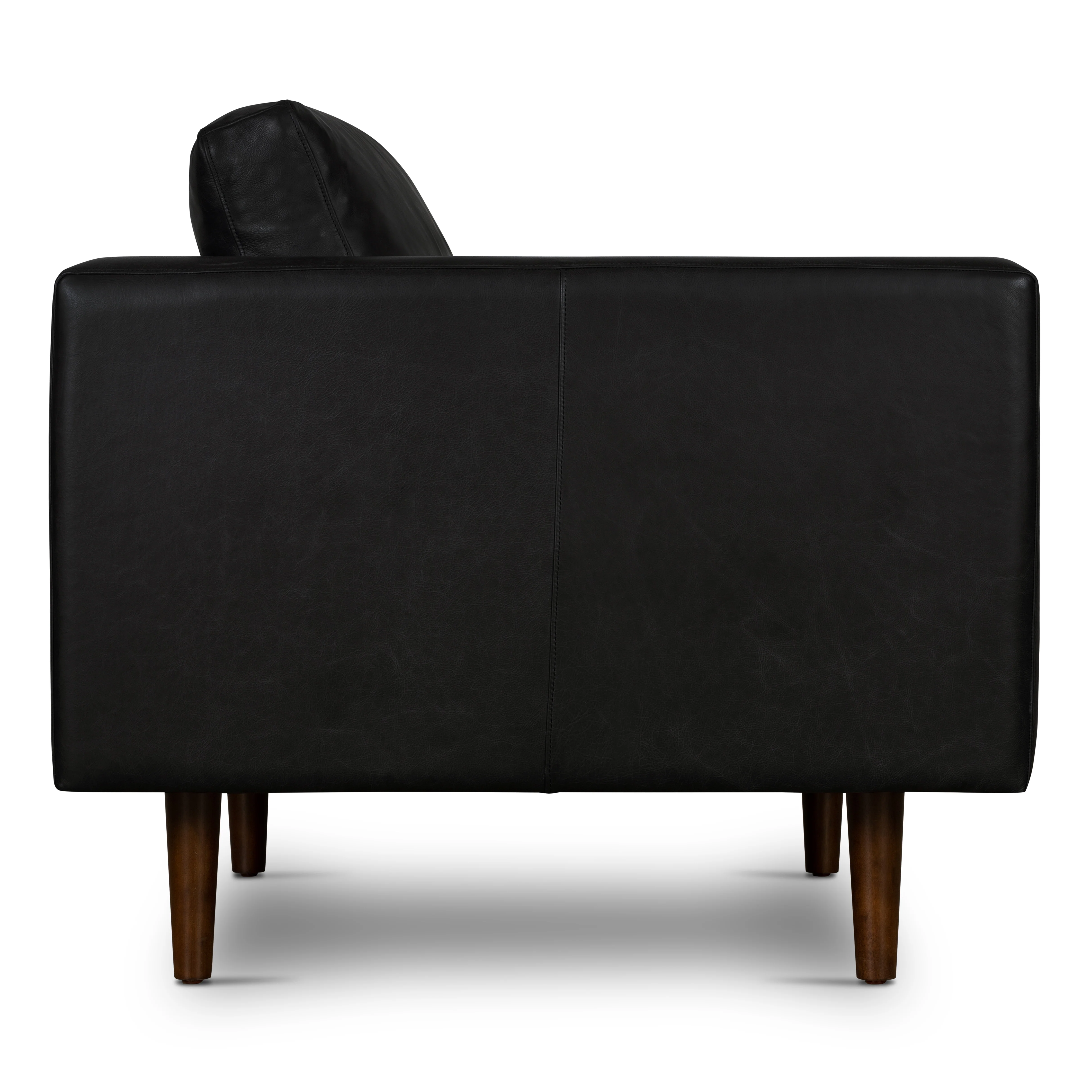 Napa Leather Lounge Chair | Onyx Black | Single - Image 4