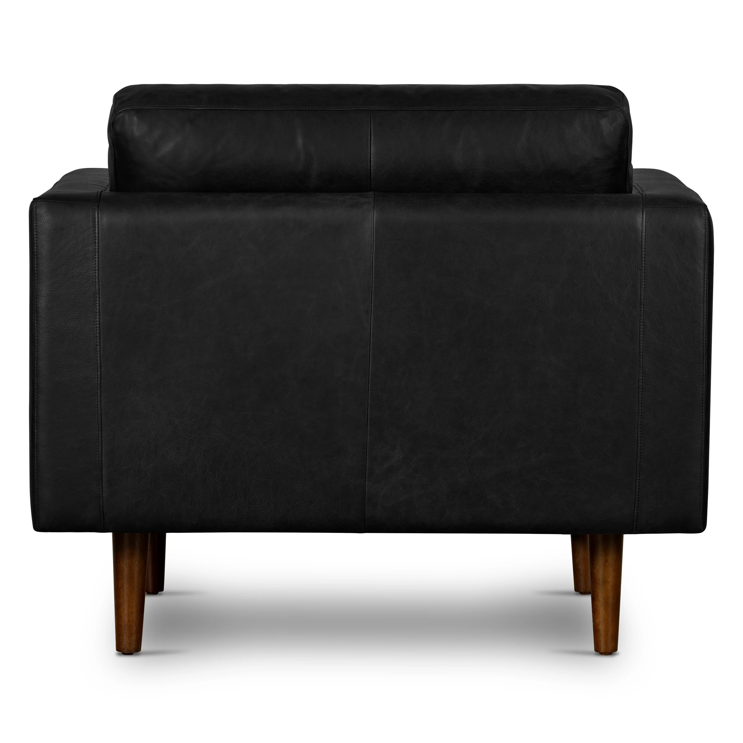 Napa Leather Lounge Chair | Onyx Black | Single - Image 6