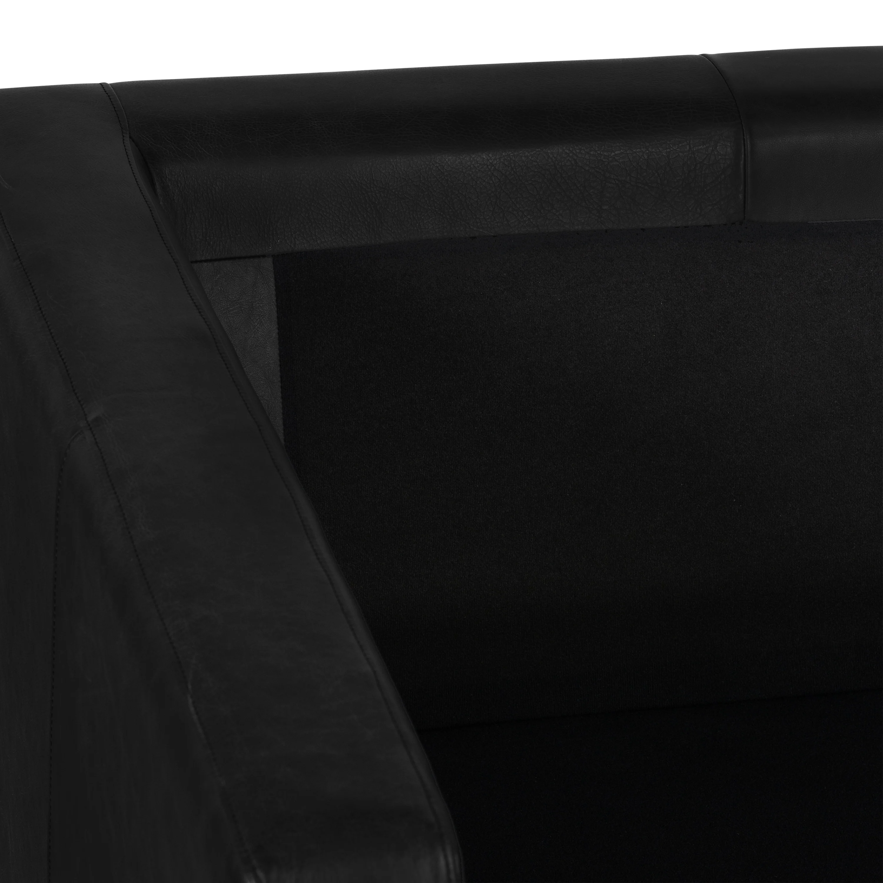 Napa Leather Lounge Chair | Onyx Black | Single - Image 9