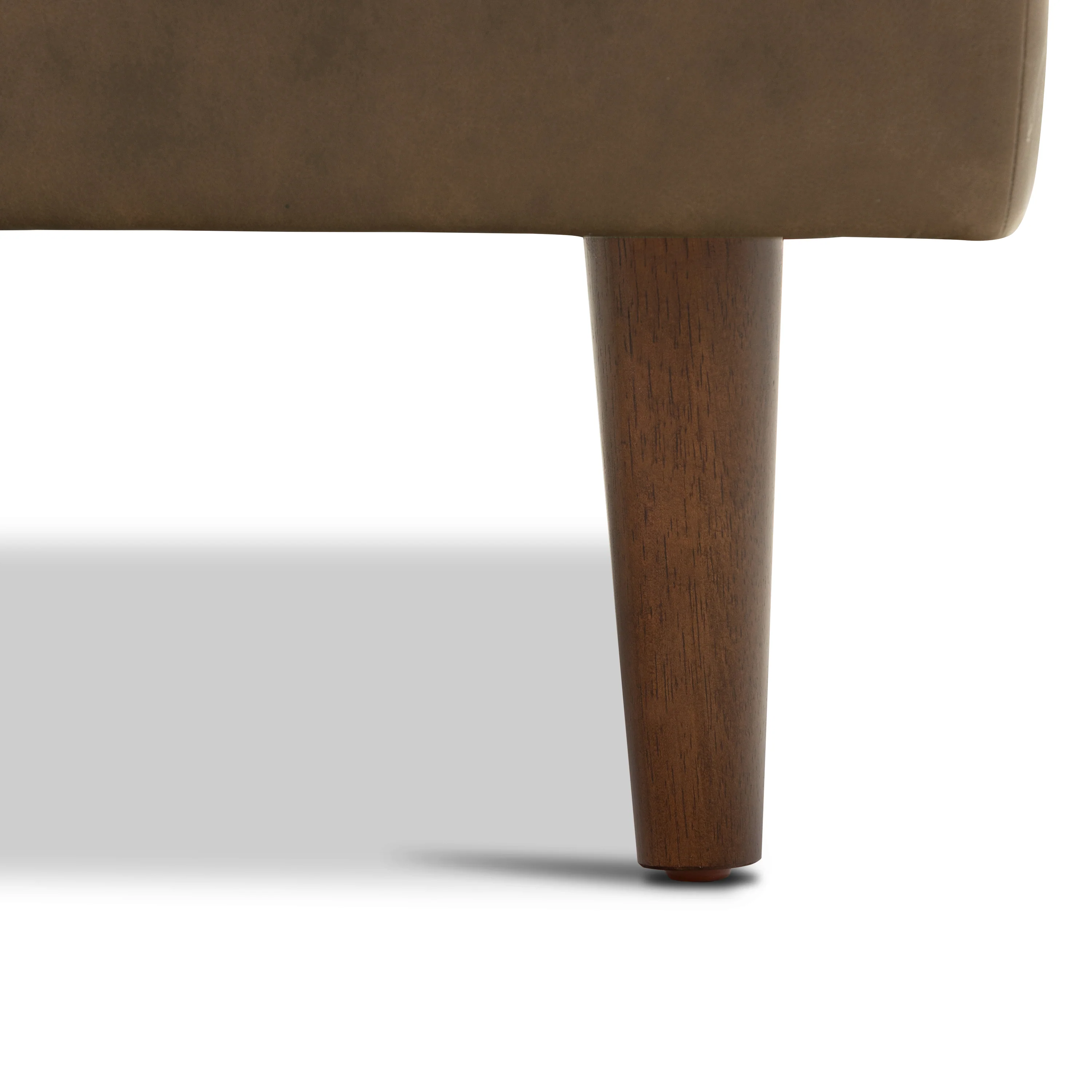 Napa Leather Ottoman | Cocoa Brown - Image 9