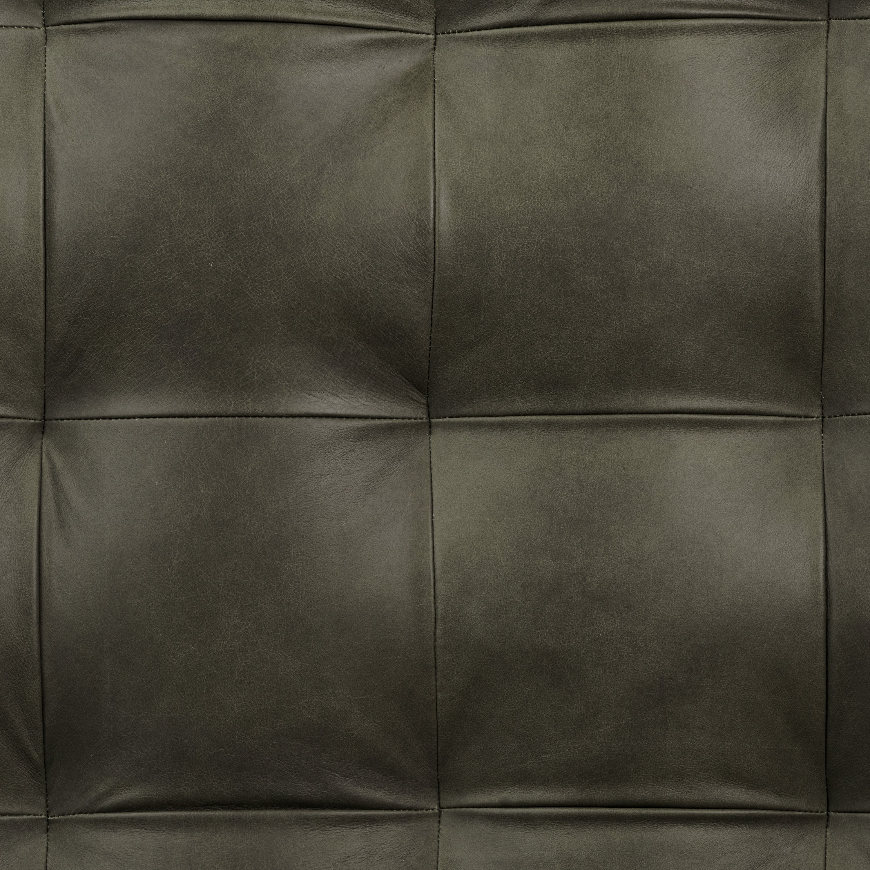 Napa Leather Ottoman | Olivine Green - Image 9