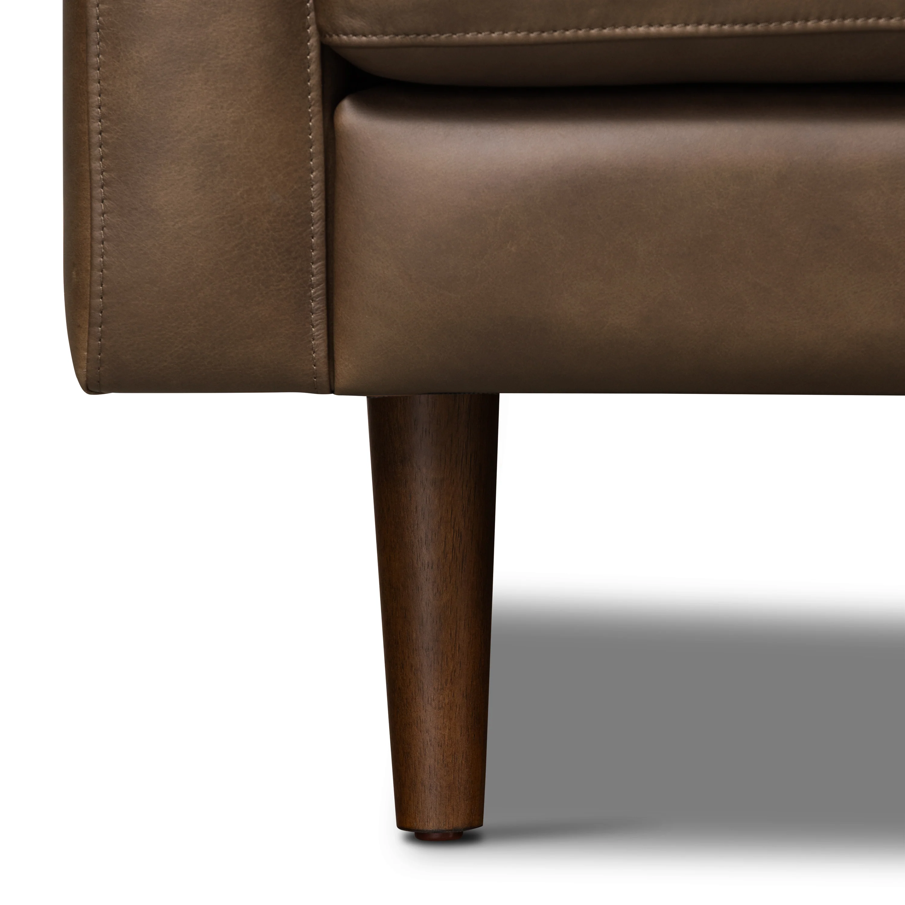 Napa 88.5” Leather Sofa | Cocoa Brown - Image 12