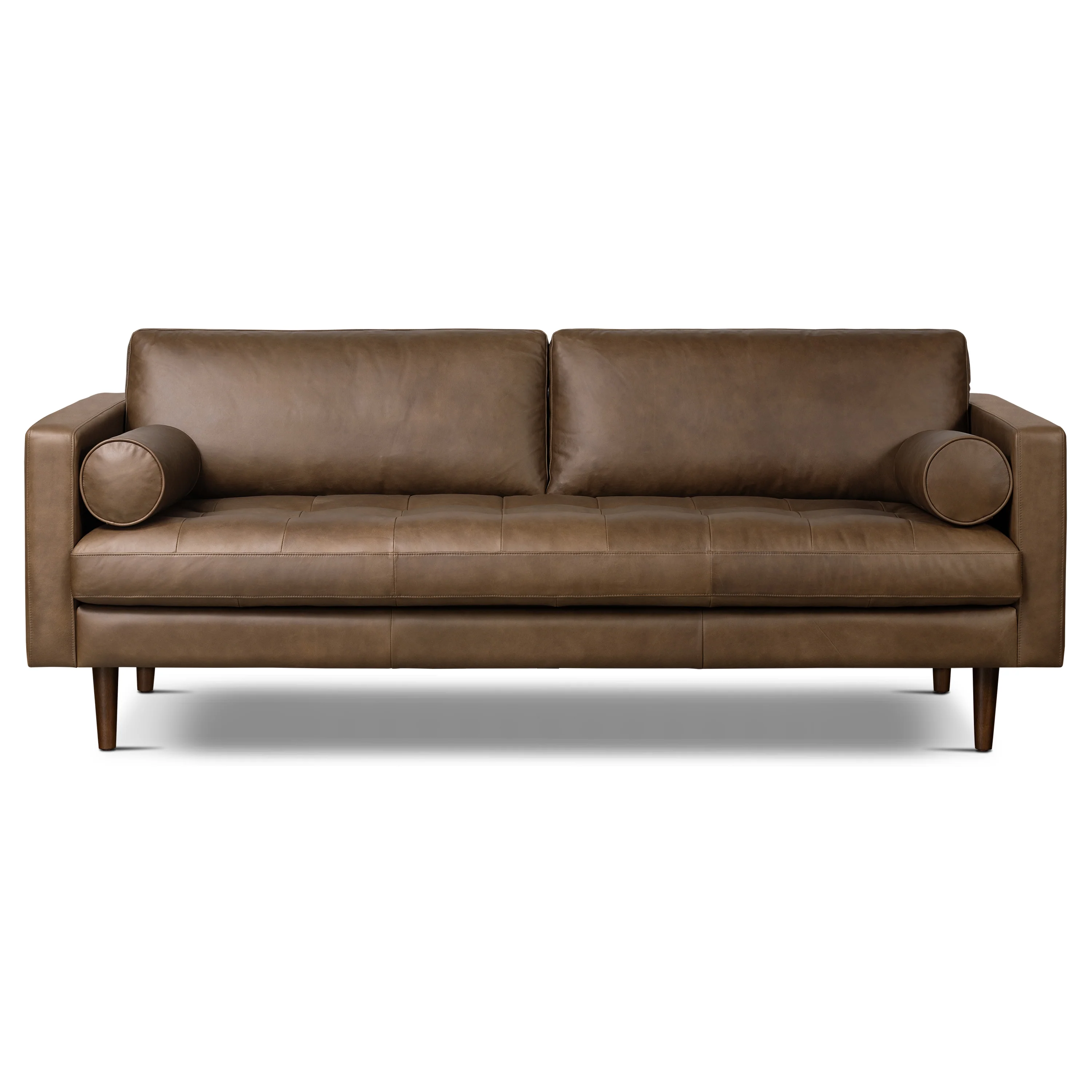 Napa 88.5” Leather Sofa | Cocoa Brown - Image 4
